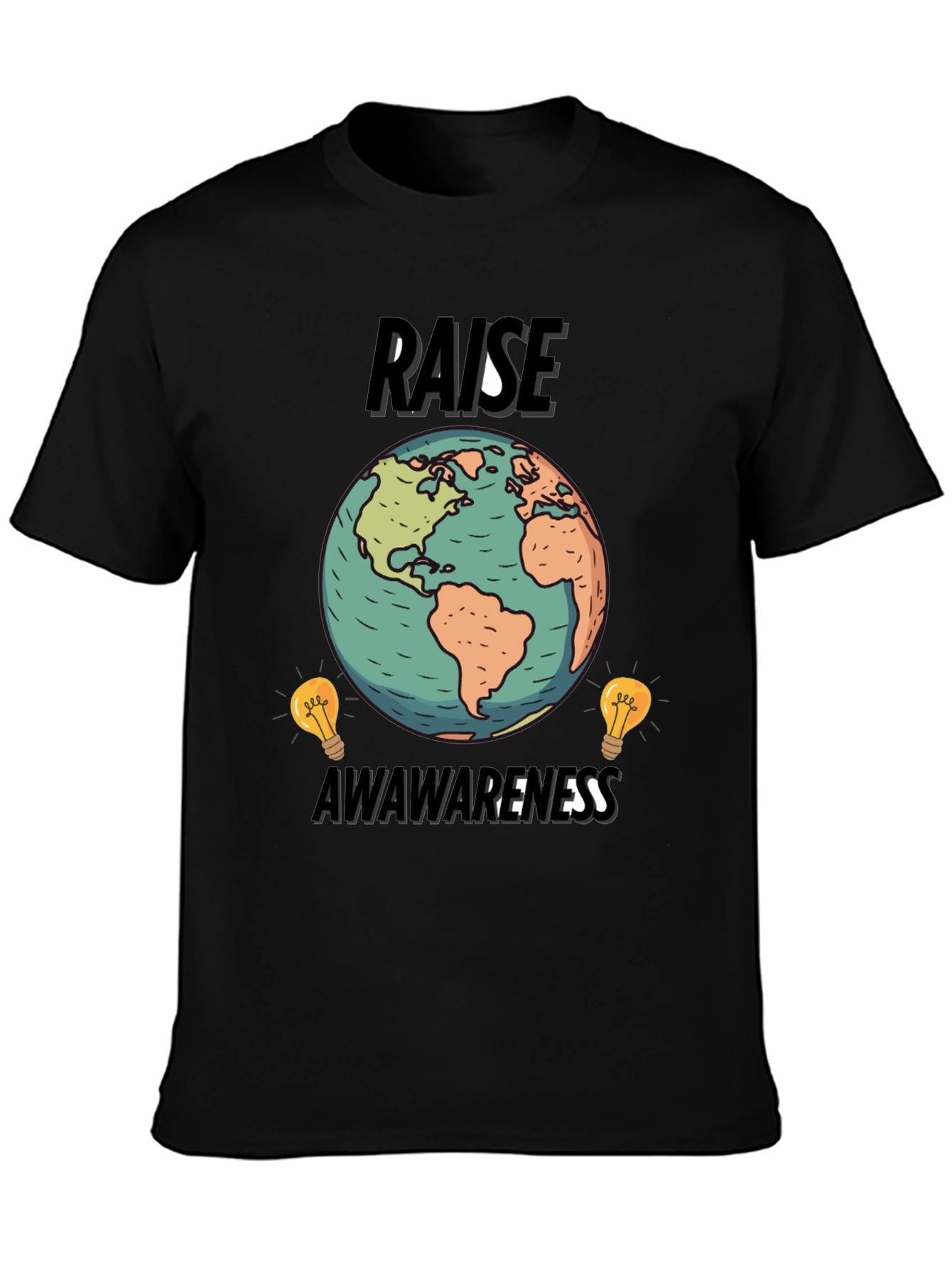Raise Awareness Earth Graphic T-Shirt - 3