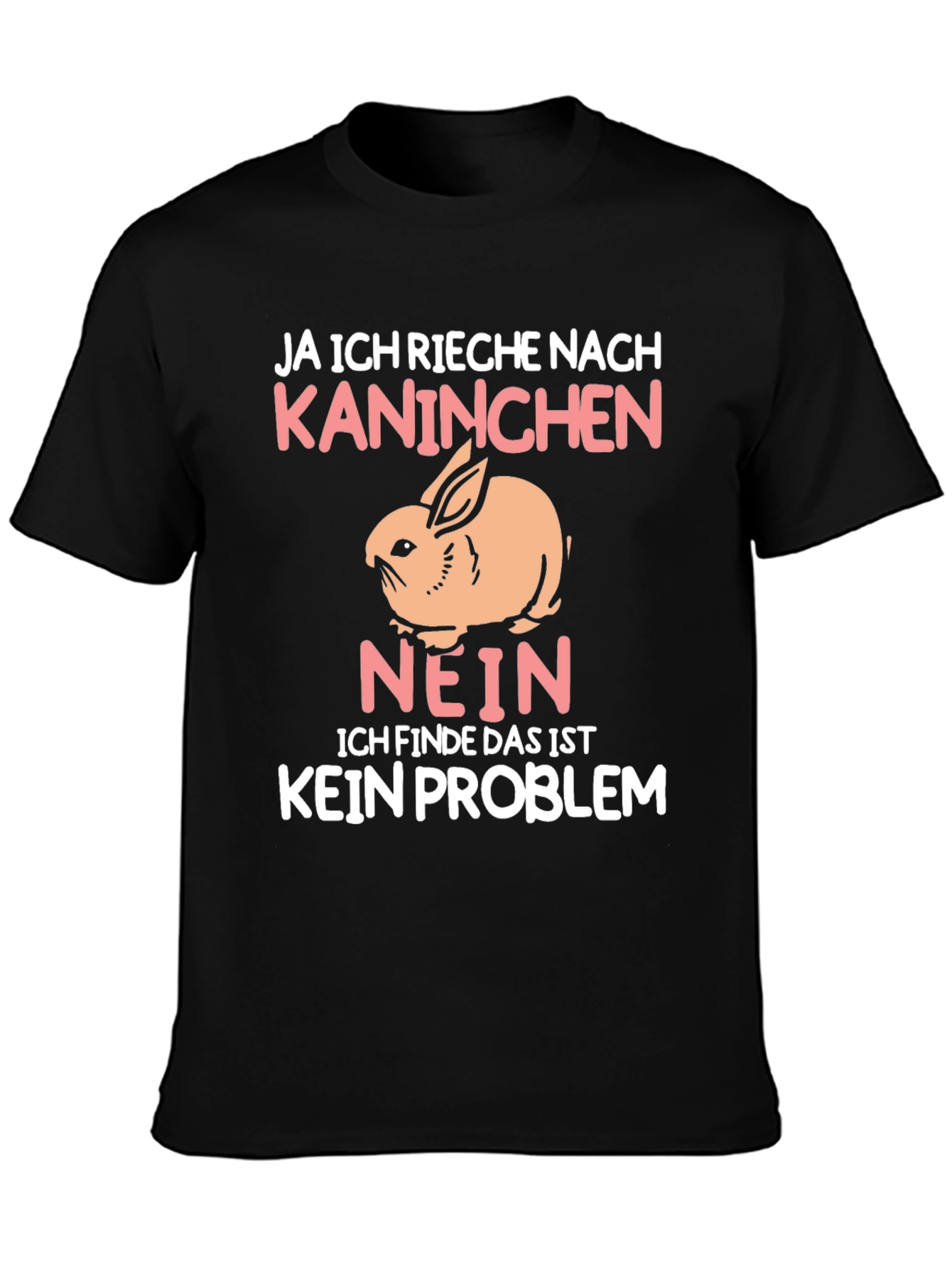 Black Rabbit Graphic T-Shirt - Ja Ich Rieche Nach Kaninchen view 3