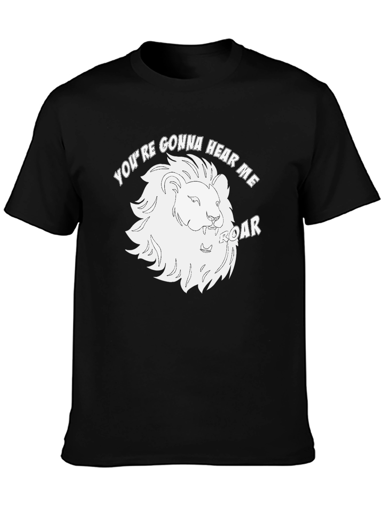 Black Lion Roar Graphic T-Shirt view 3