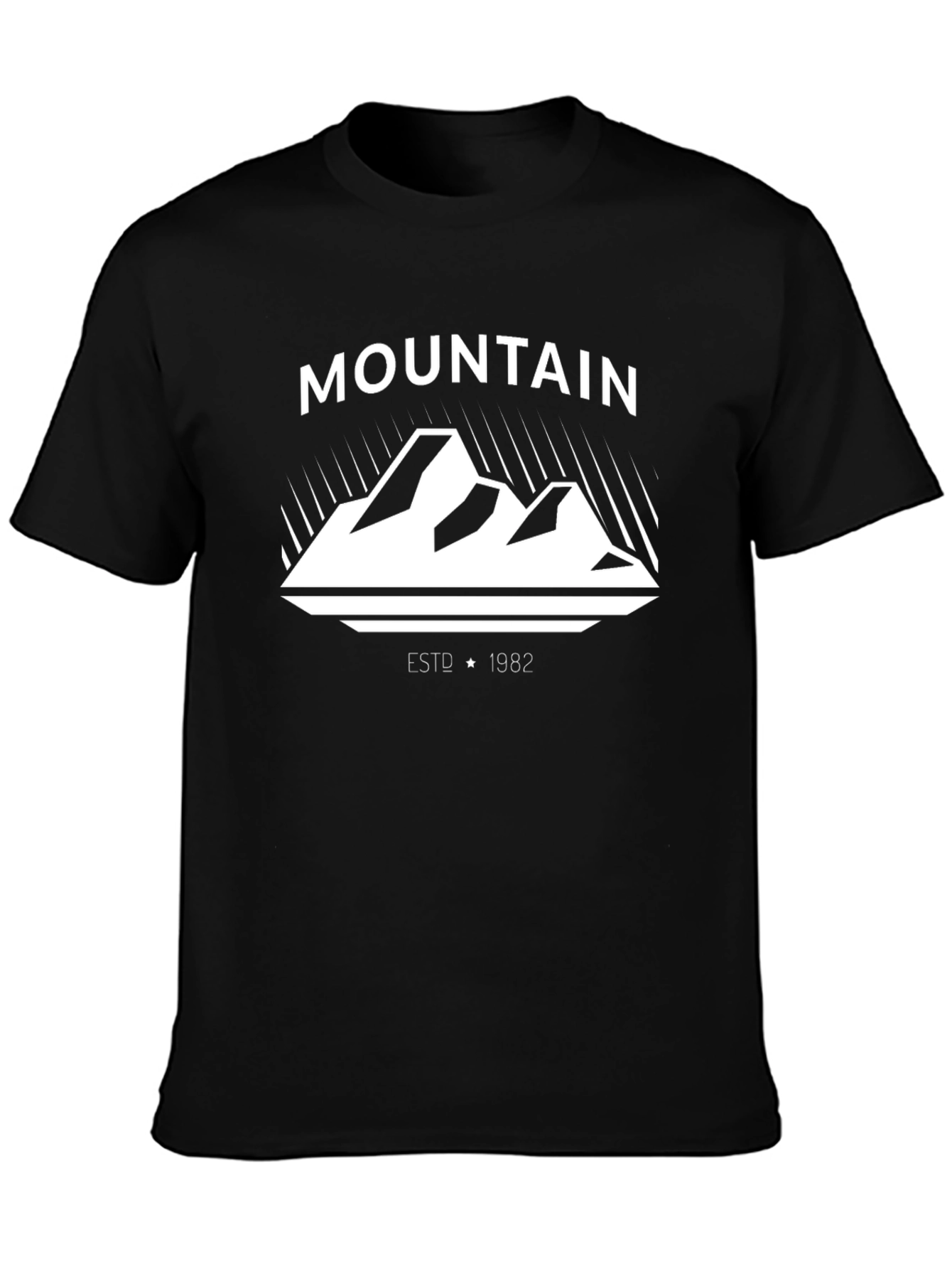 Black Mountain Graphic Black T-Shirt view 3