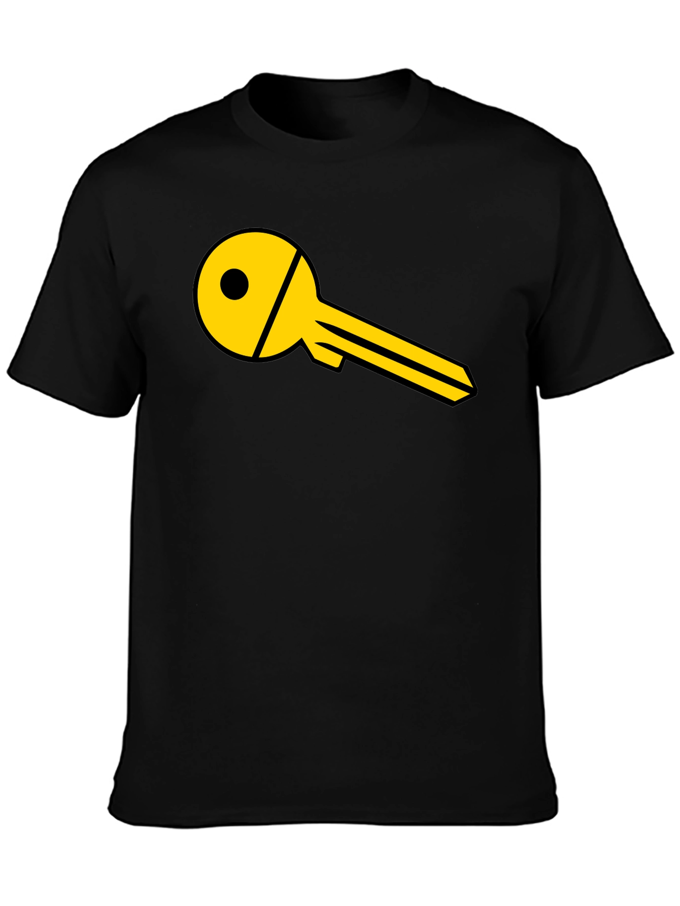 Black Key Graphic Black T-Shirt view 3