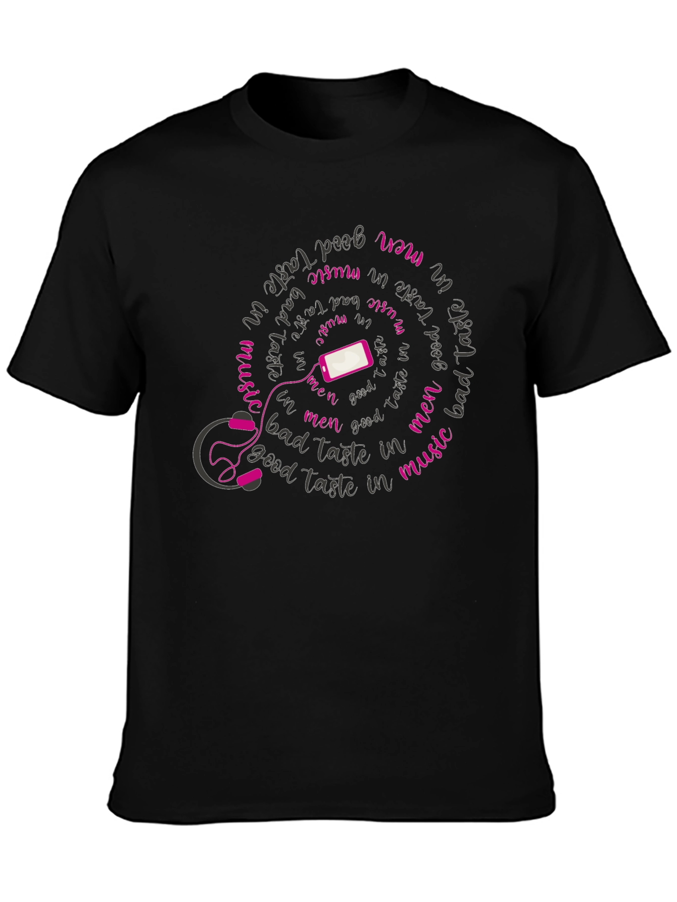 Black Music Lover T-Shirt - Bad Taste in Music view 3