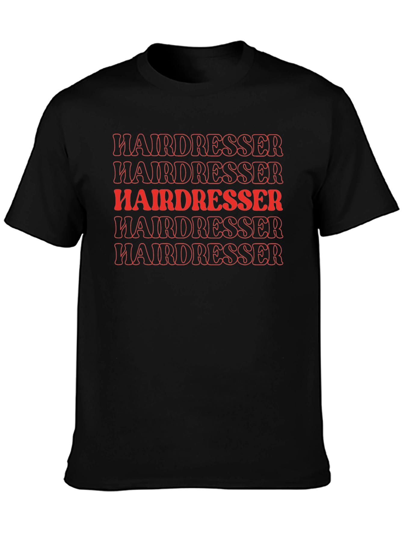 Black Hairdresser T-Shirt - Stylish Graphic Tee view 3