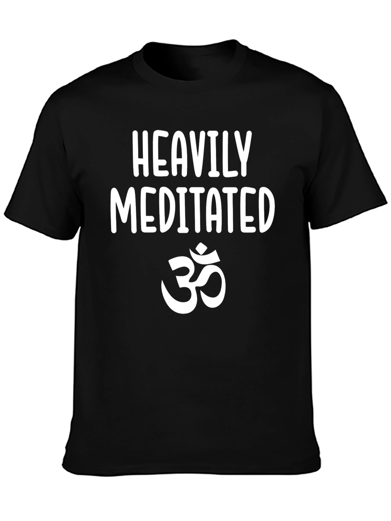 Black Heavily Meditated Graphic T-Shirt view 3