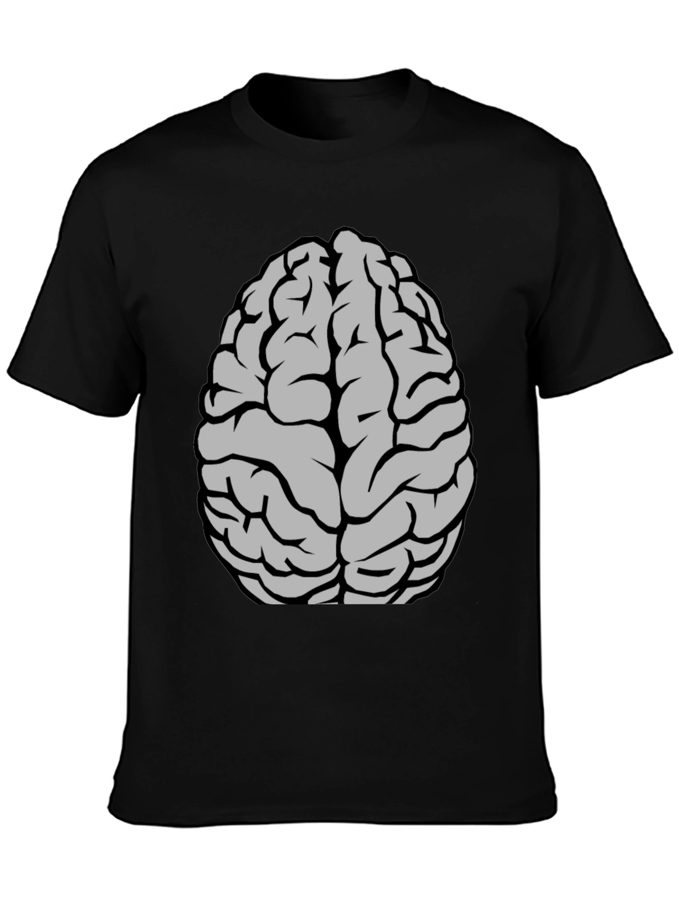Black Brain Graphic T-Shirt - Clever & Comfy Tee view 3