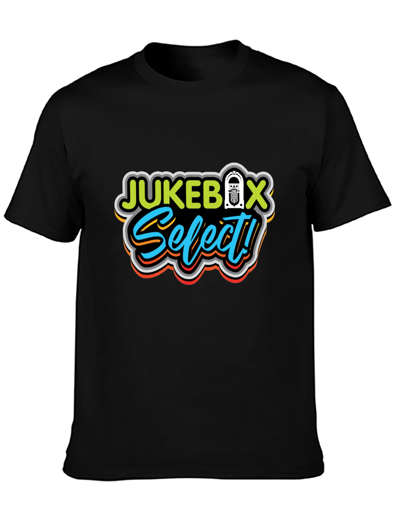Black Jukebox Select Graphic Tee view 3