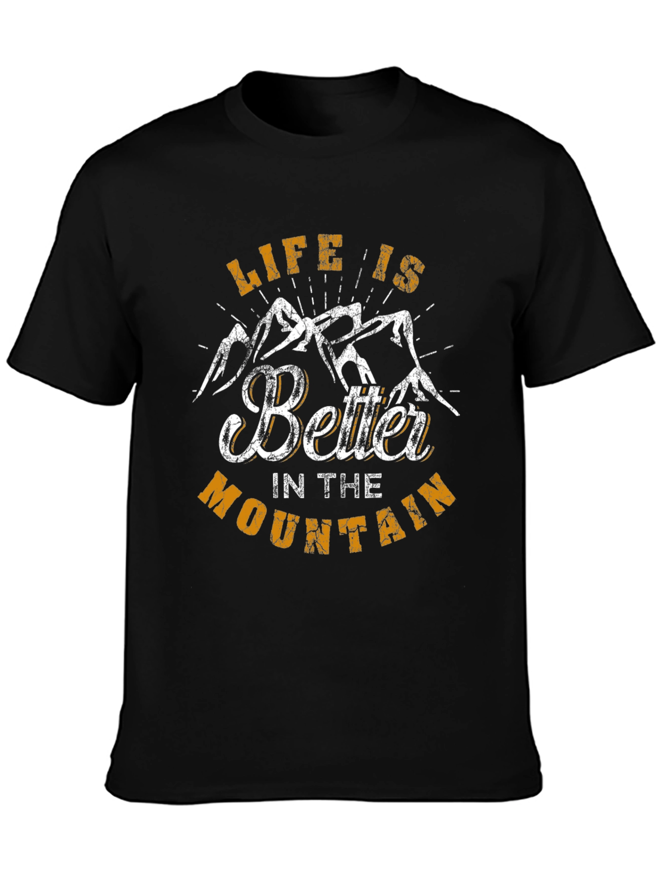 Black Life is Better in the Mountains T-Shirt view 3