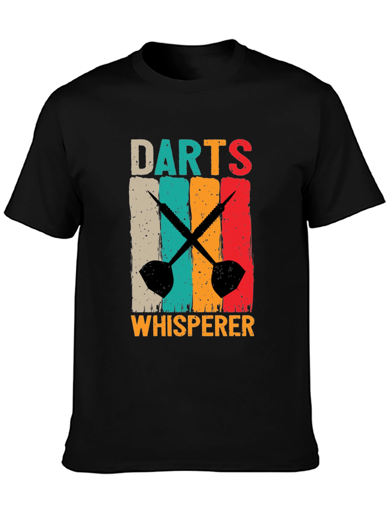 Black Darts Whisperer Graphic T-Shirt view 3