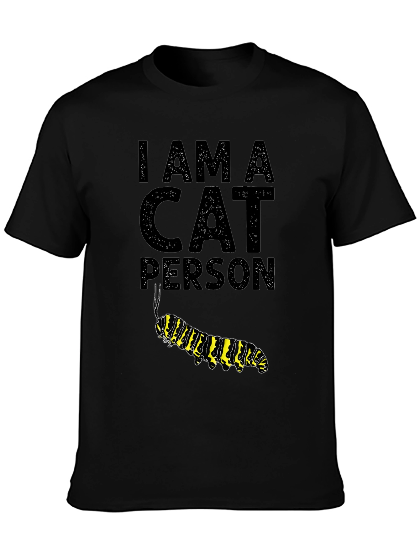 Black I Am A Cat Person T-Shirt - Novelty Graphic Tee view 3