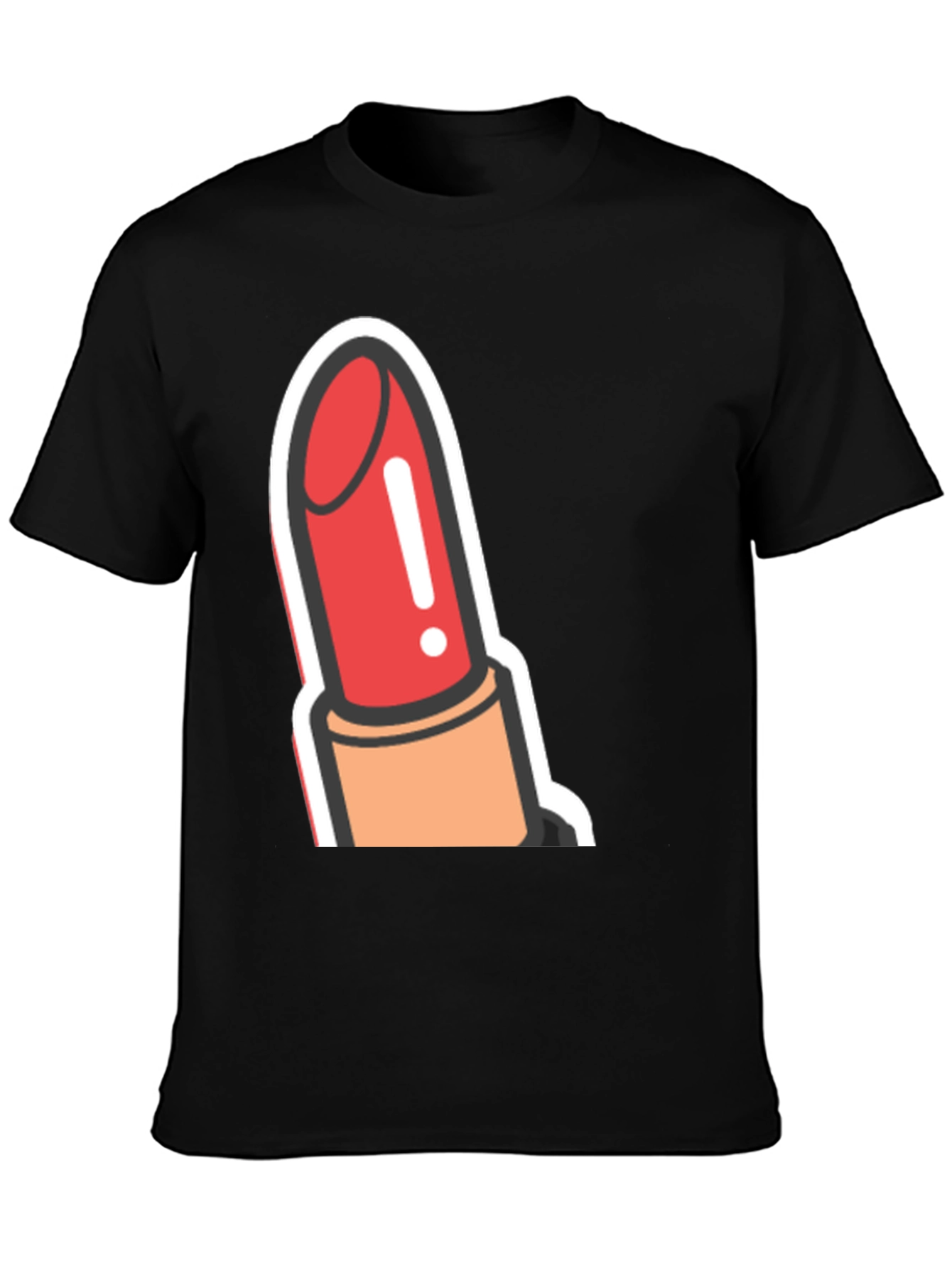 Black Lipstick Graphic Tee - Bold & Stylish view 3