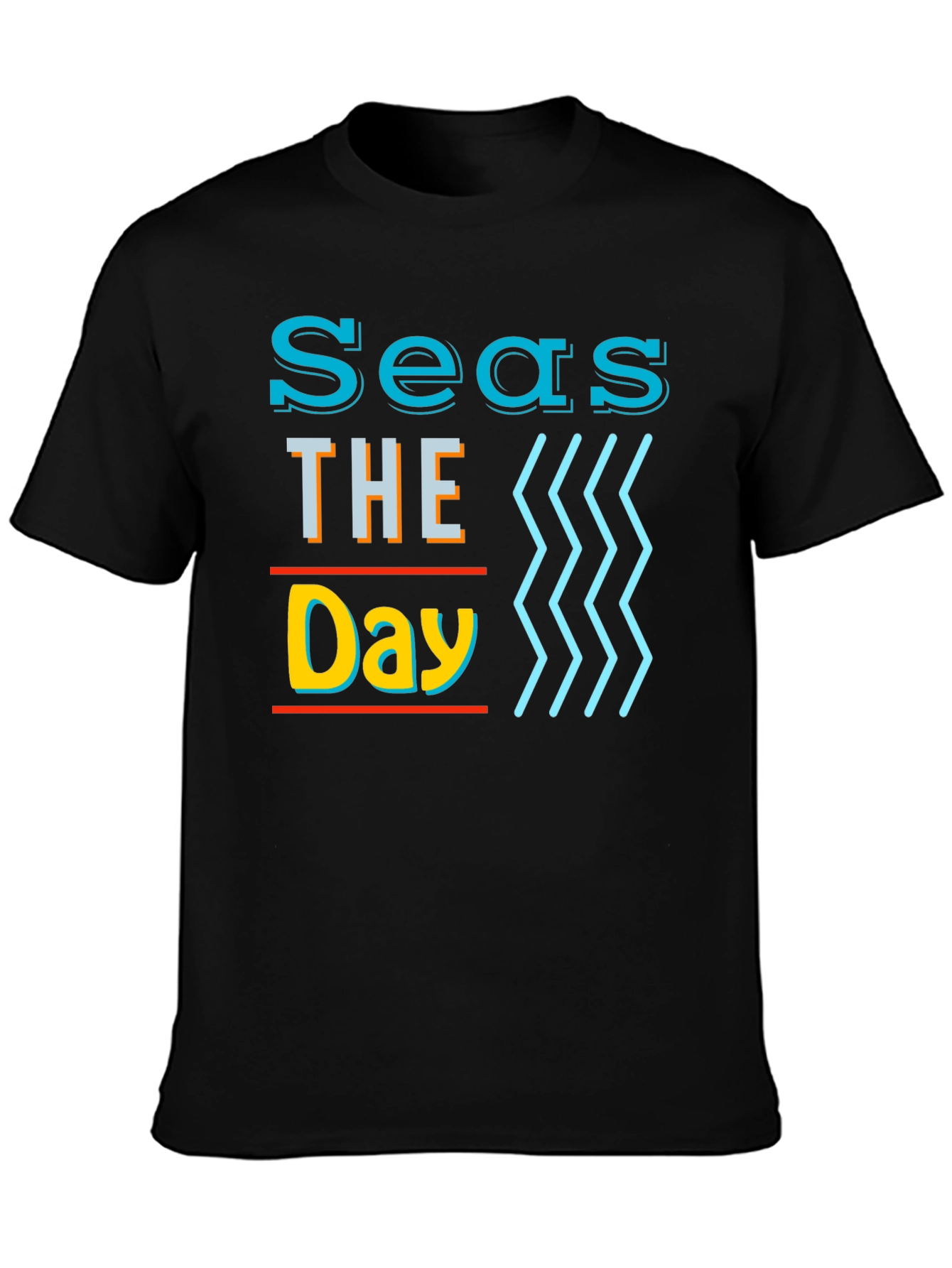 Seas The Day Graphic T-Shirt - 3