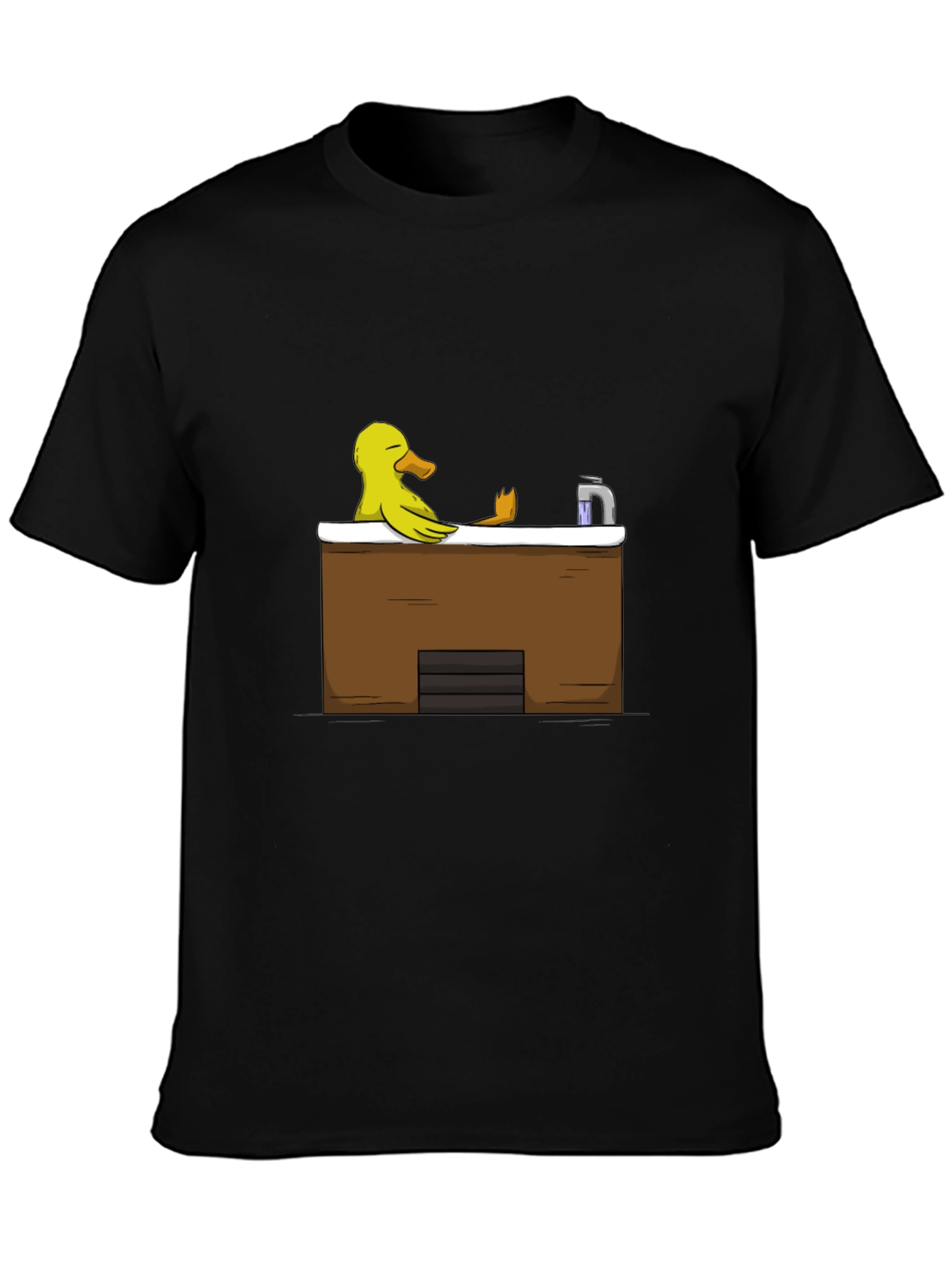 Black Duck in Tub Black T-Shirt view 3