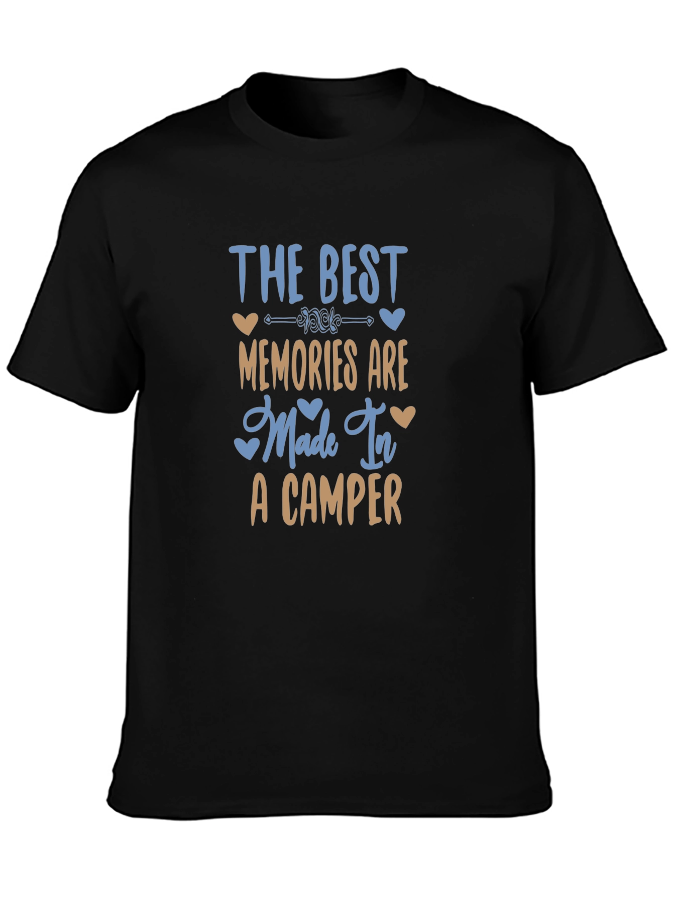 Black Best Memories Camper T-Shirt view 3