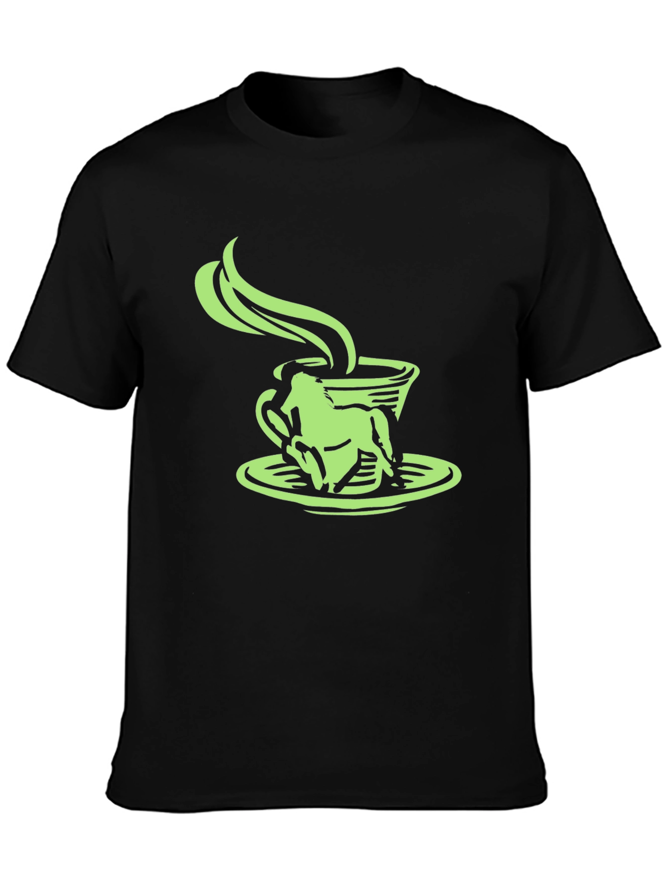 Black Frog in a Coffee Cup Graphic Tee view 3