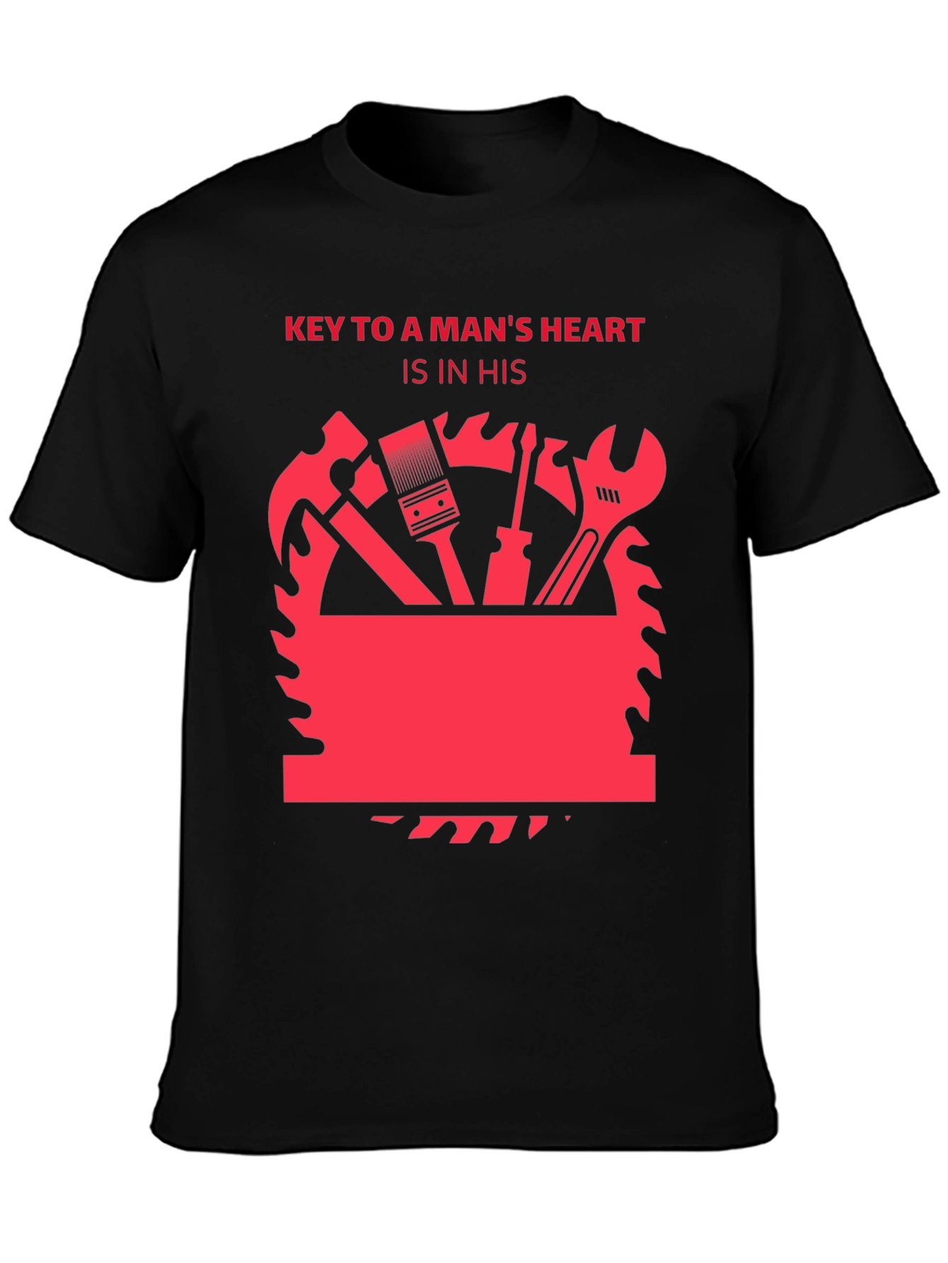 Black Key to a Man's Heart Graphic T-Shirt view 3