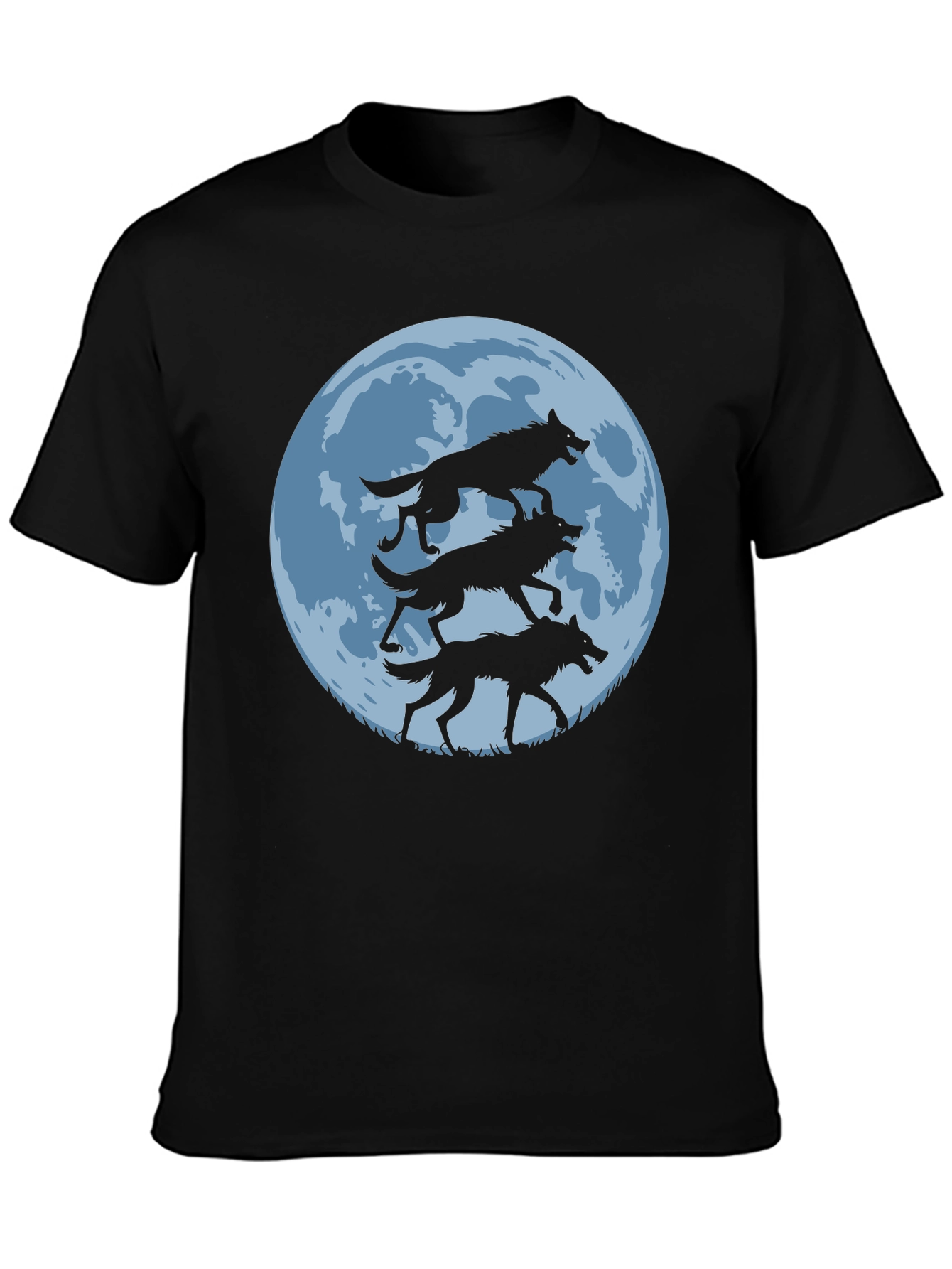 Wolf Moon Graphic Tee - Black - 3