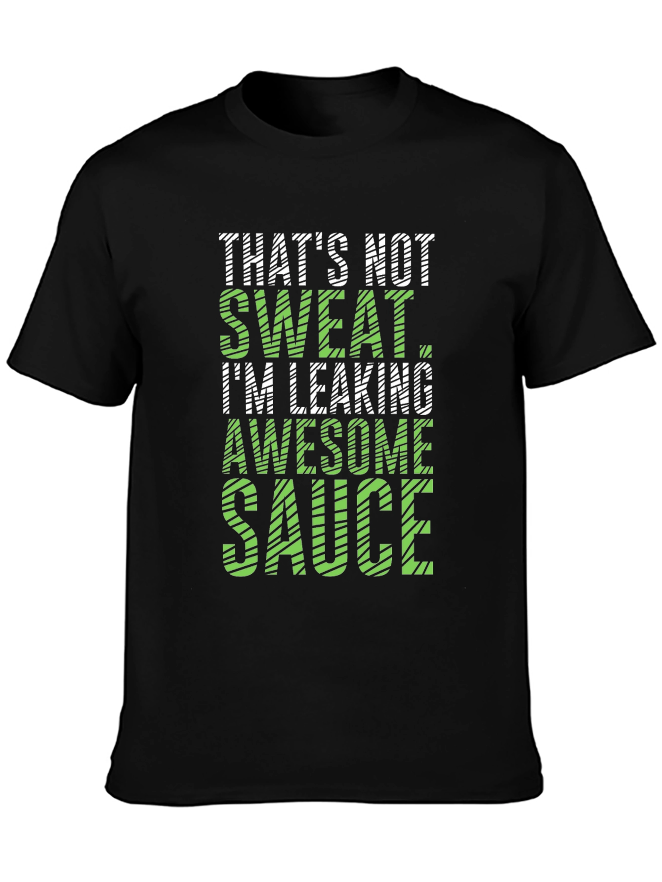 Black Awesome Sauce Tee - Funny Graphic T-Shirt view 3