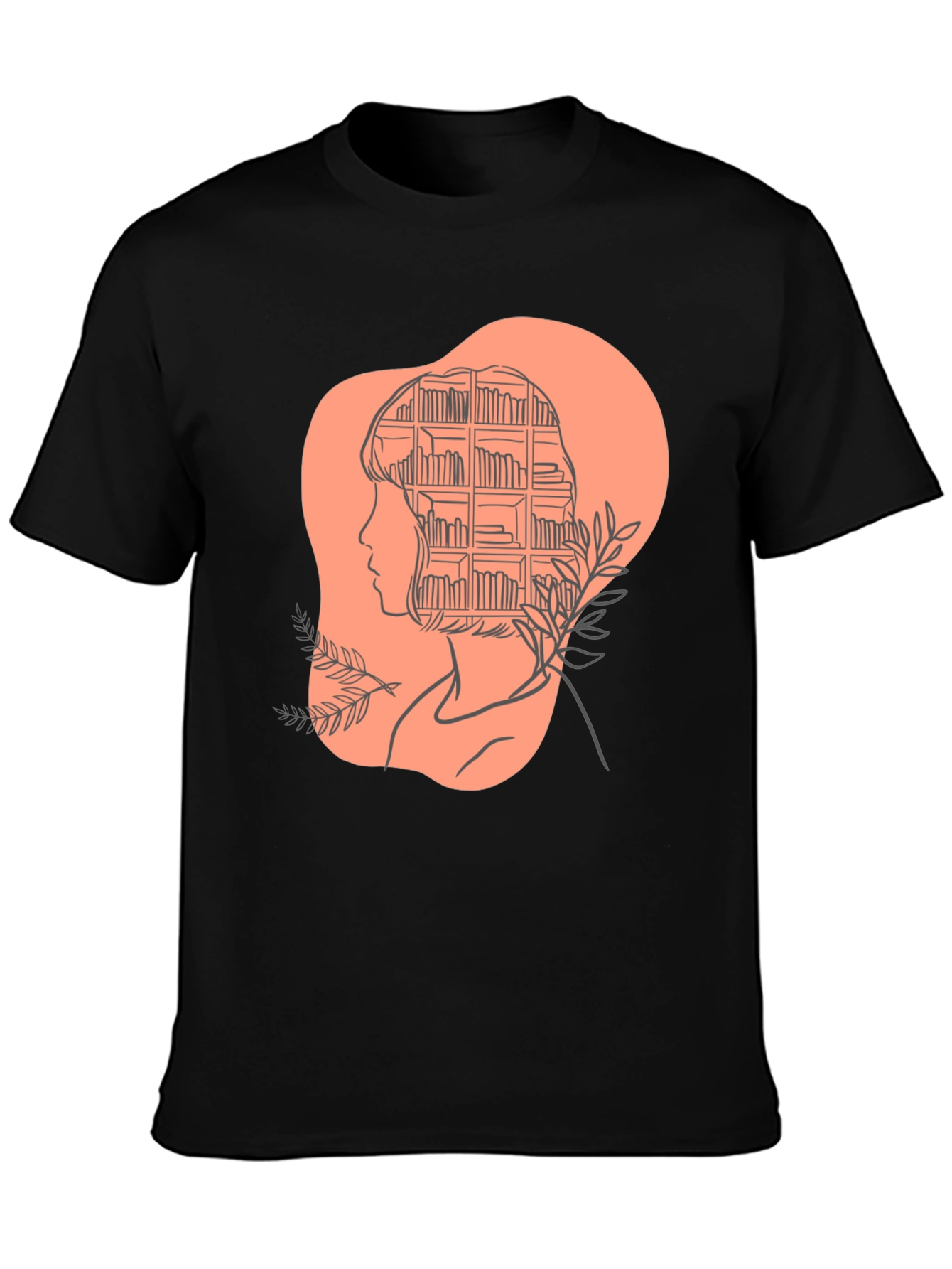 Black Book Lover Tee - Stylish Literary Mind T-Shirt view 3