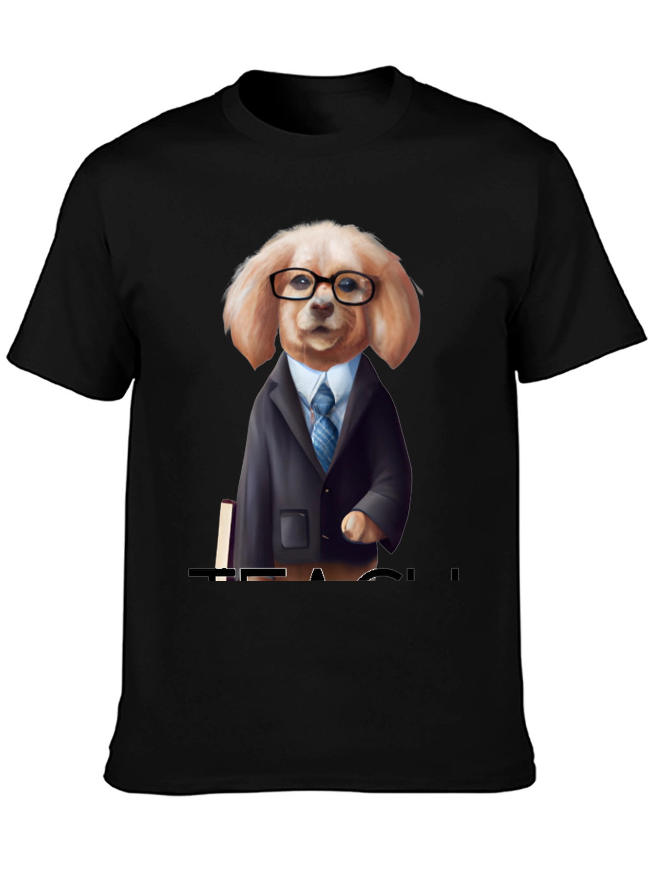 Black Dog Boss T-Shirt - Funny Business Casual Canine Tee view 3