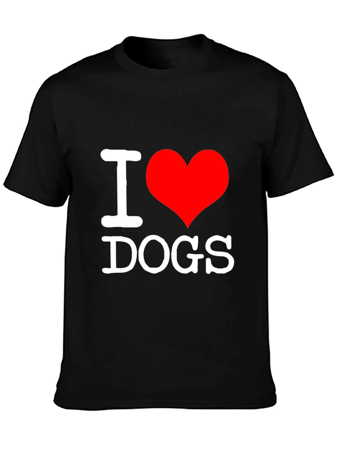 Black I Heart Dogs Black T-Shirt view 3