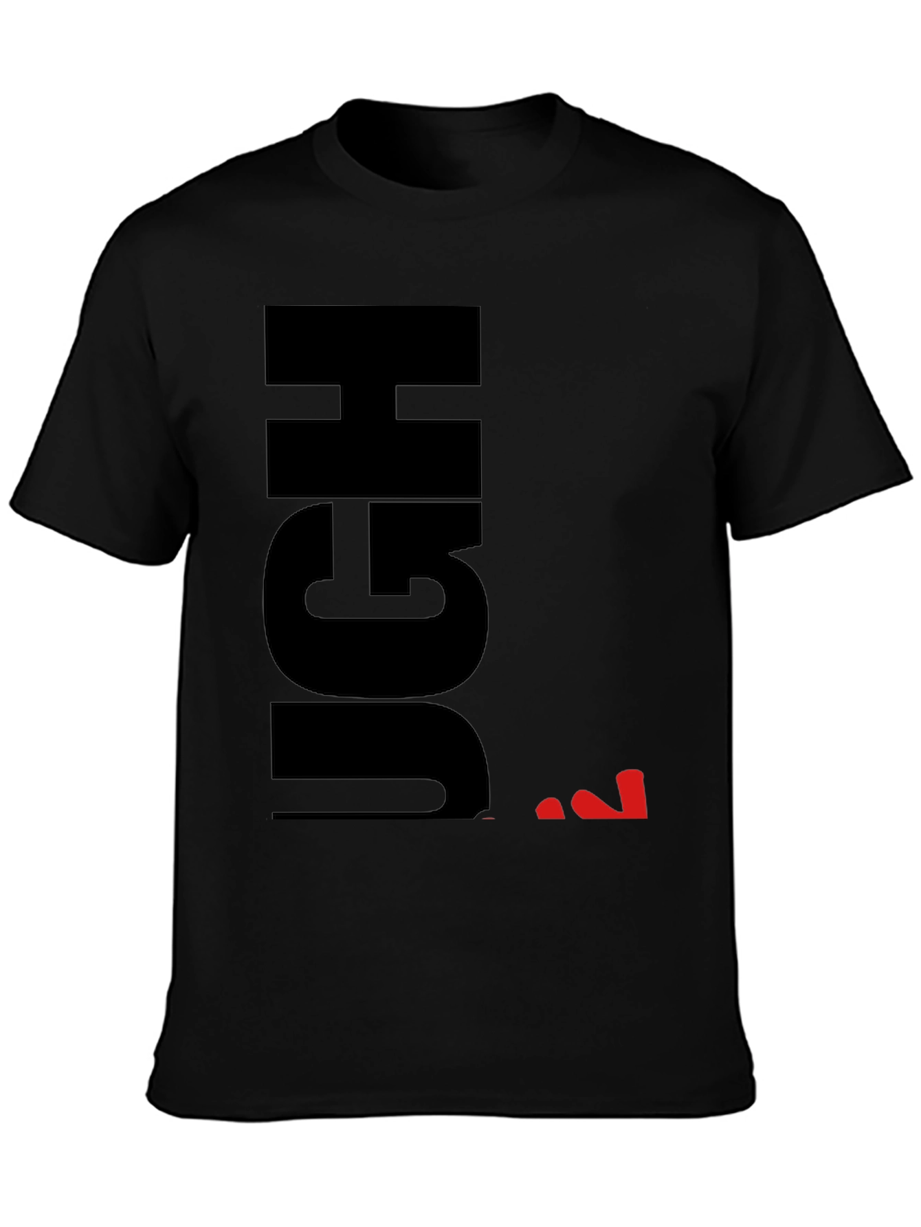 Black Ugh Sarcastic Graphic T-Shirt - Black view 3