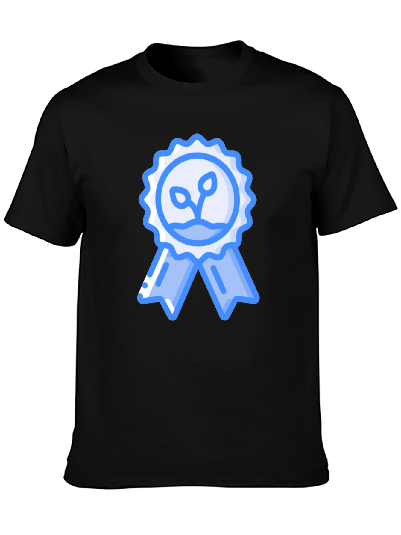 Black Eco-Friendly Plant Award Graphic T-Shirt view 3