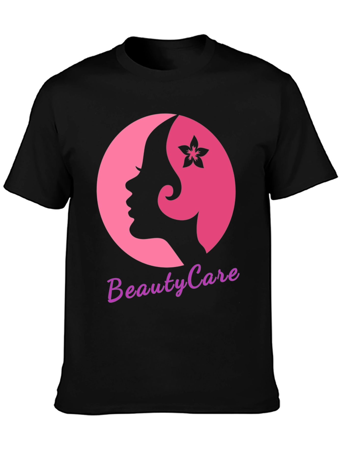 Black Beauty Care T-Shirt - Stylish Women's Graphic Tee view 3