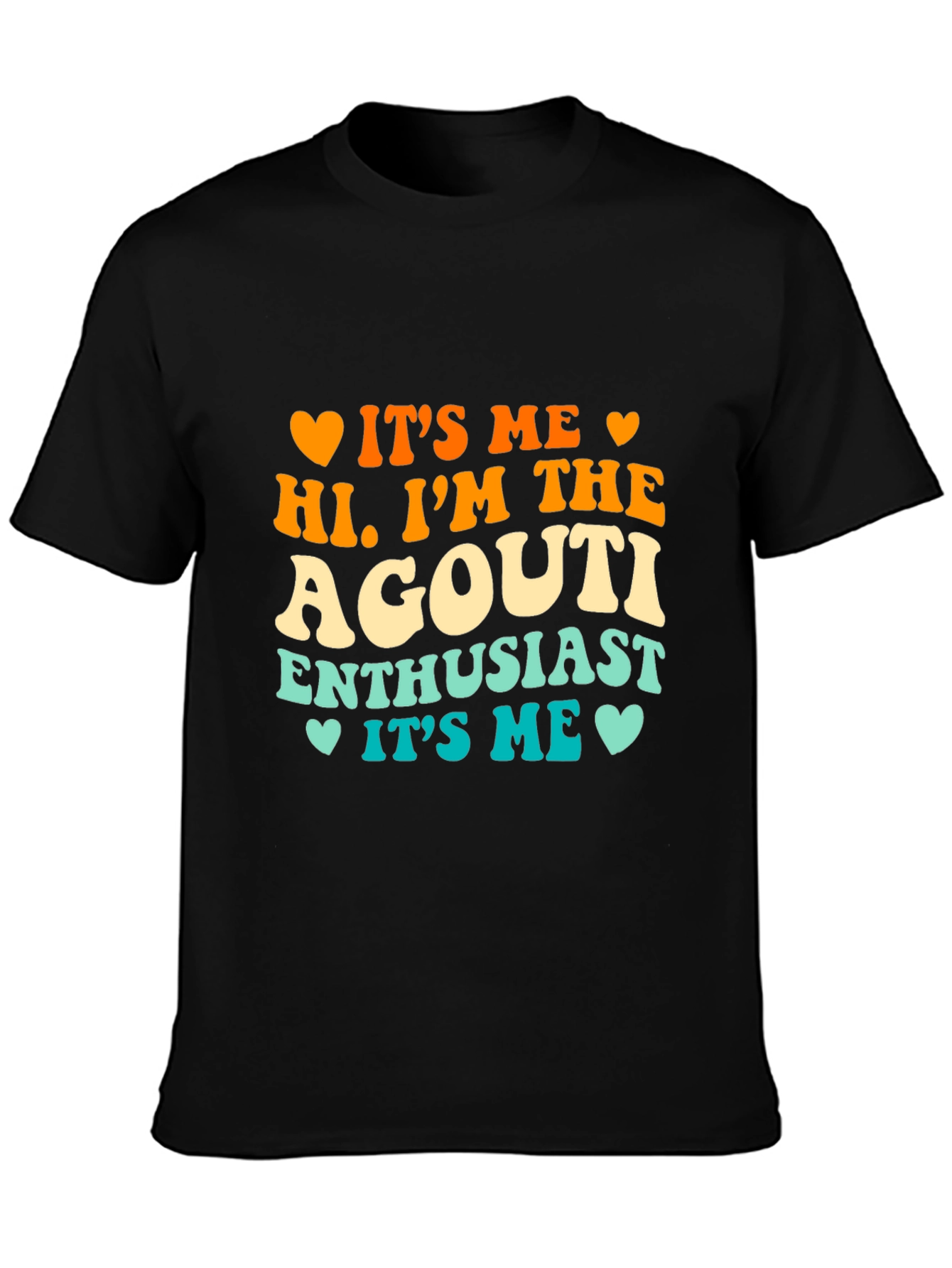 Black Agouti Enthusiast T-Shirt - Novelty Graphic Tee view 3