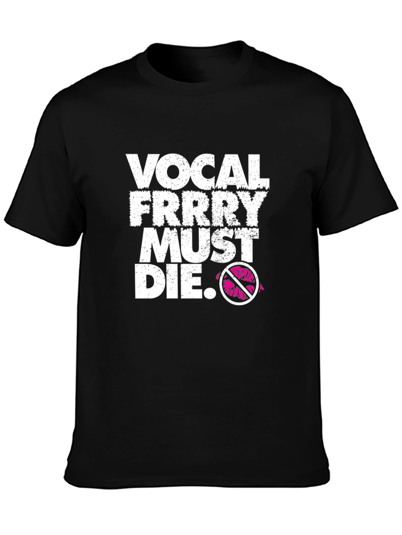 Black Vocal Frrry Must Die Black Graphic Tee view 3
