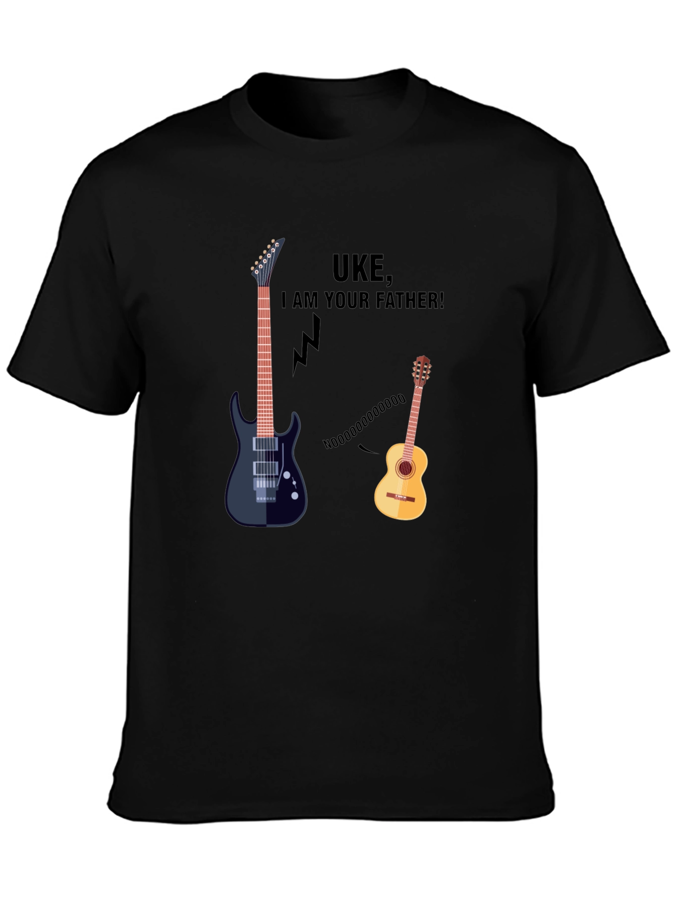 Black Uke I am Your Father T-Shirt view 3
