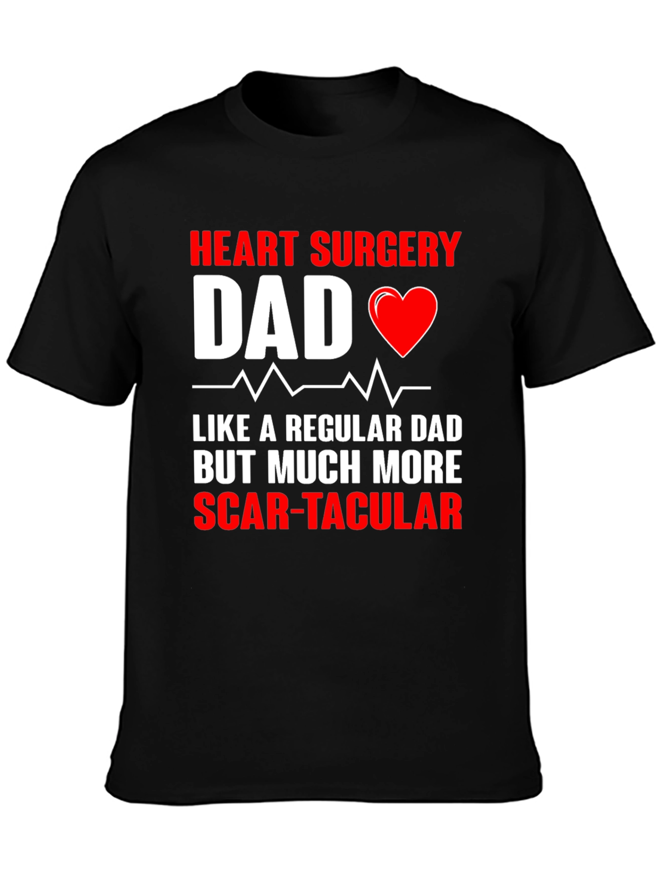 Black Heart Surgery Dad Graphic Tee view 3