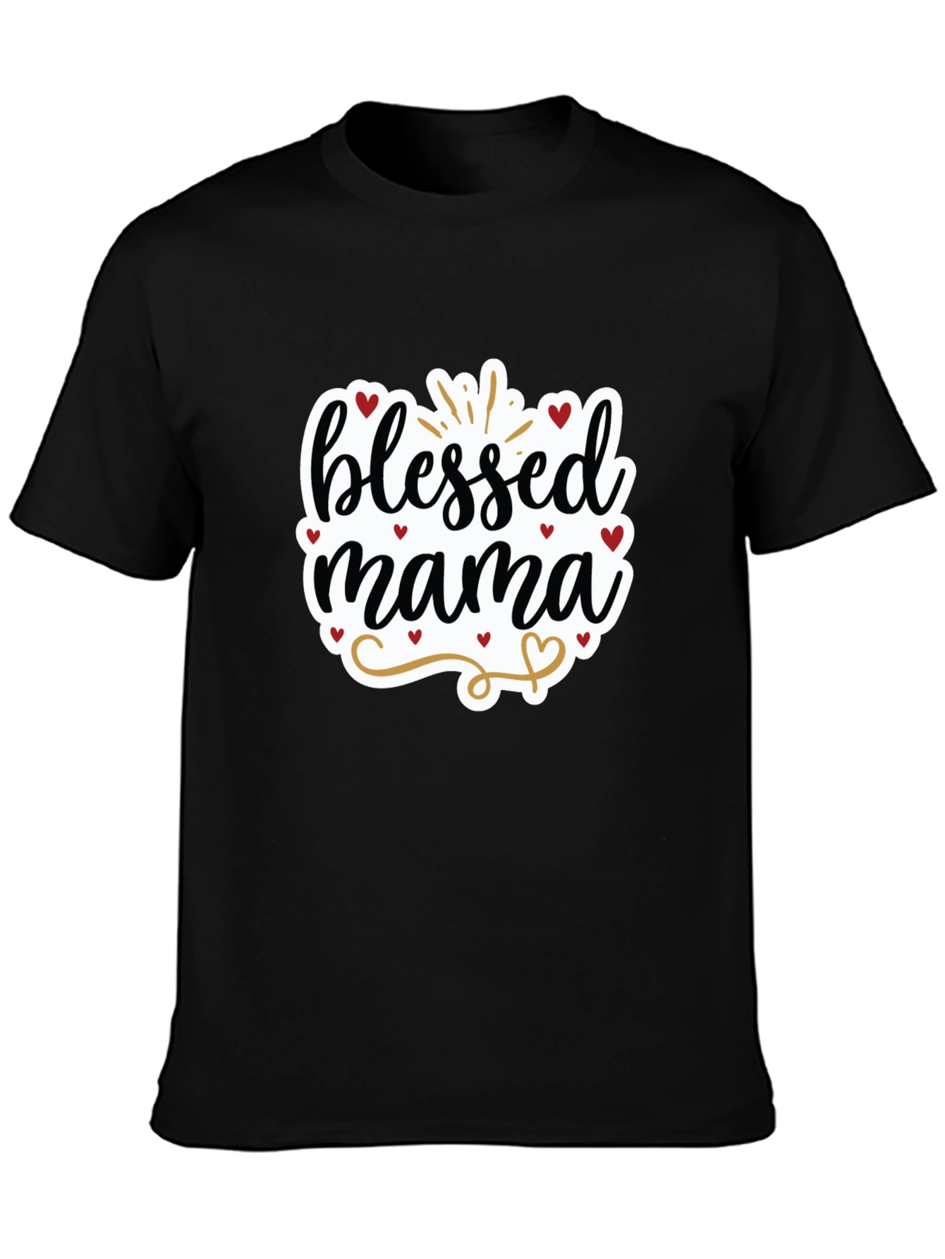 Black Blessed Mama Graphic Tee view 3