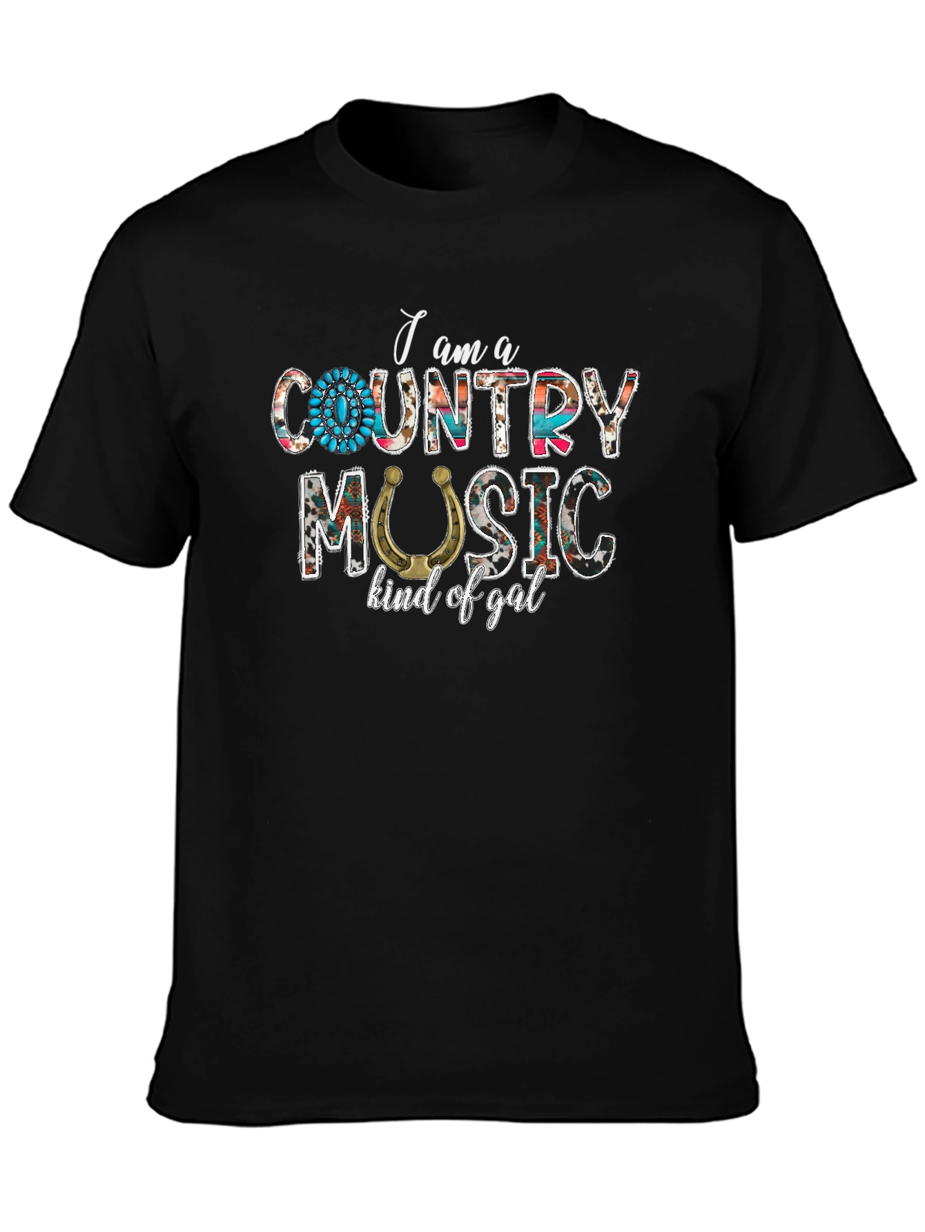 Black Country Music Kind of Gal Graphic Tee view 3