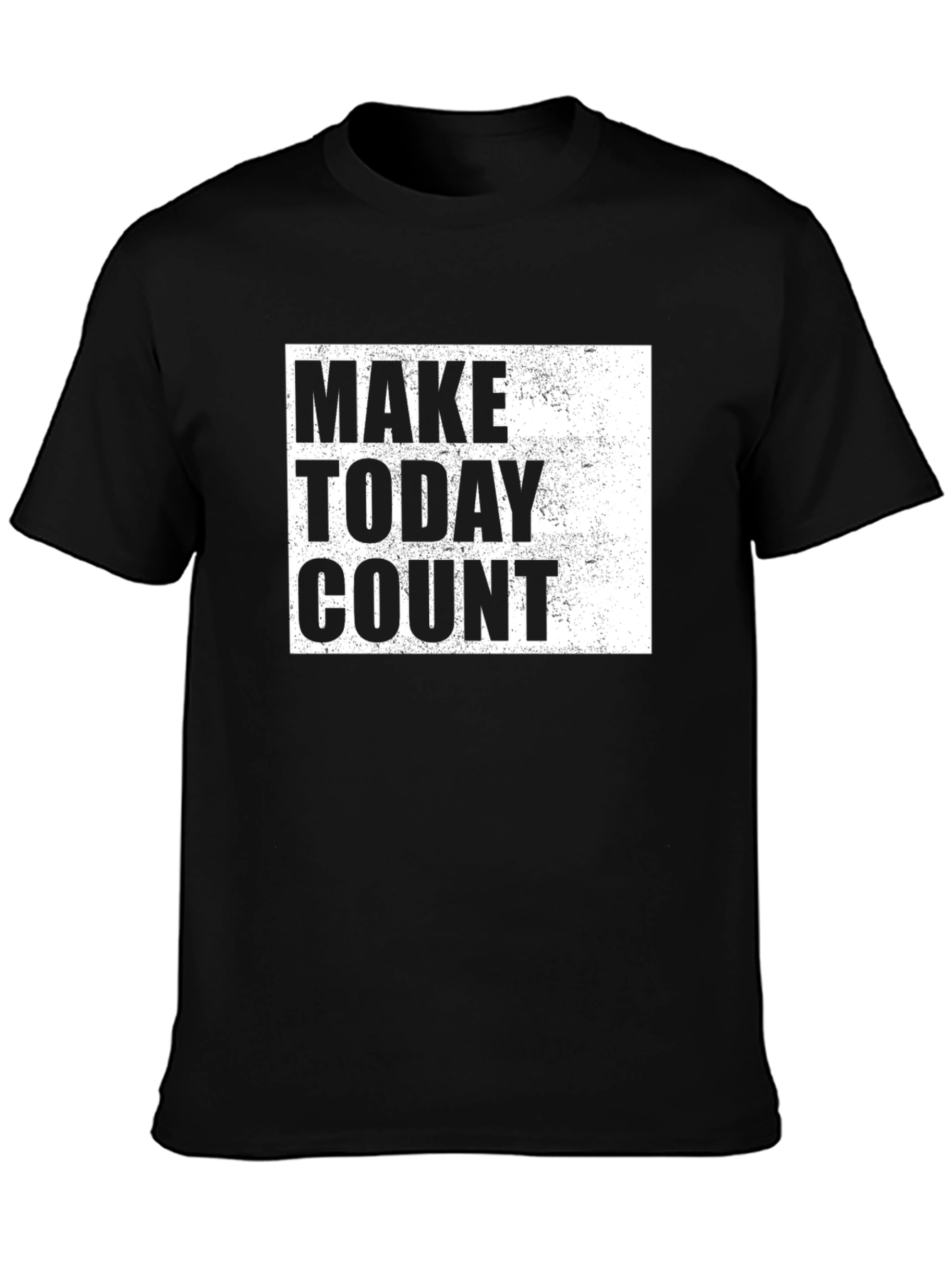 Black Make Today Count Graphic T-Shirt view 3