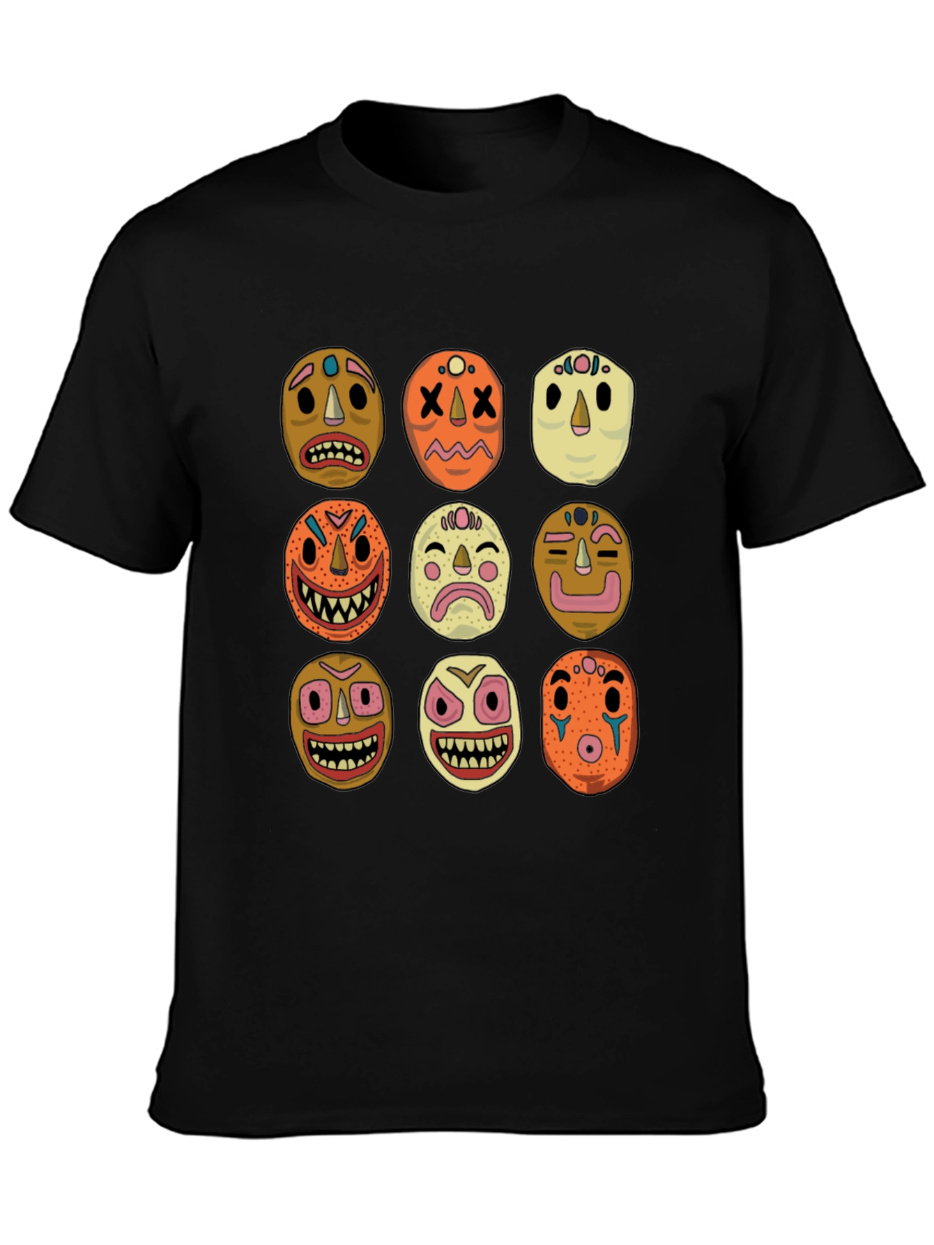 Black Masks Graphic Tee - Unique Design! view 3
