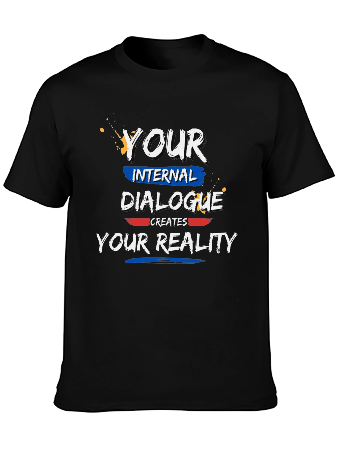 Black Dialogue Creates Reality Graphic Tee view 3