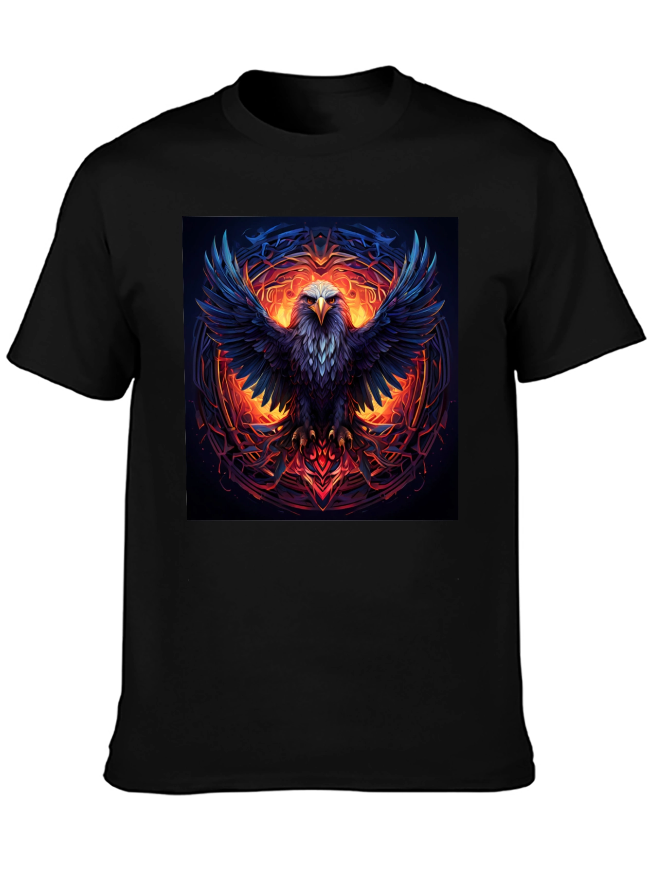 Black Eagle Fire T-Shirt view 3