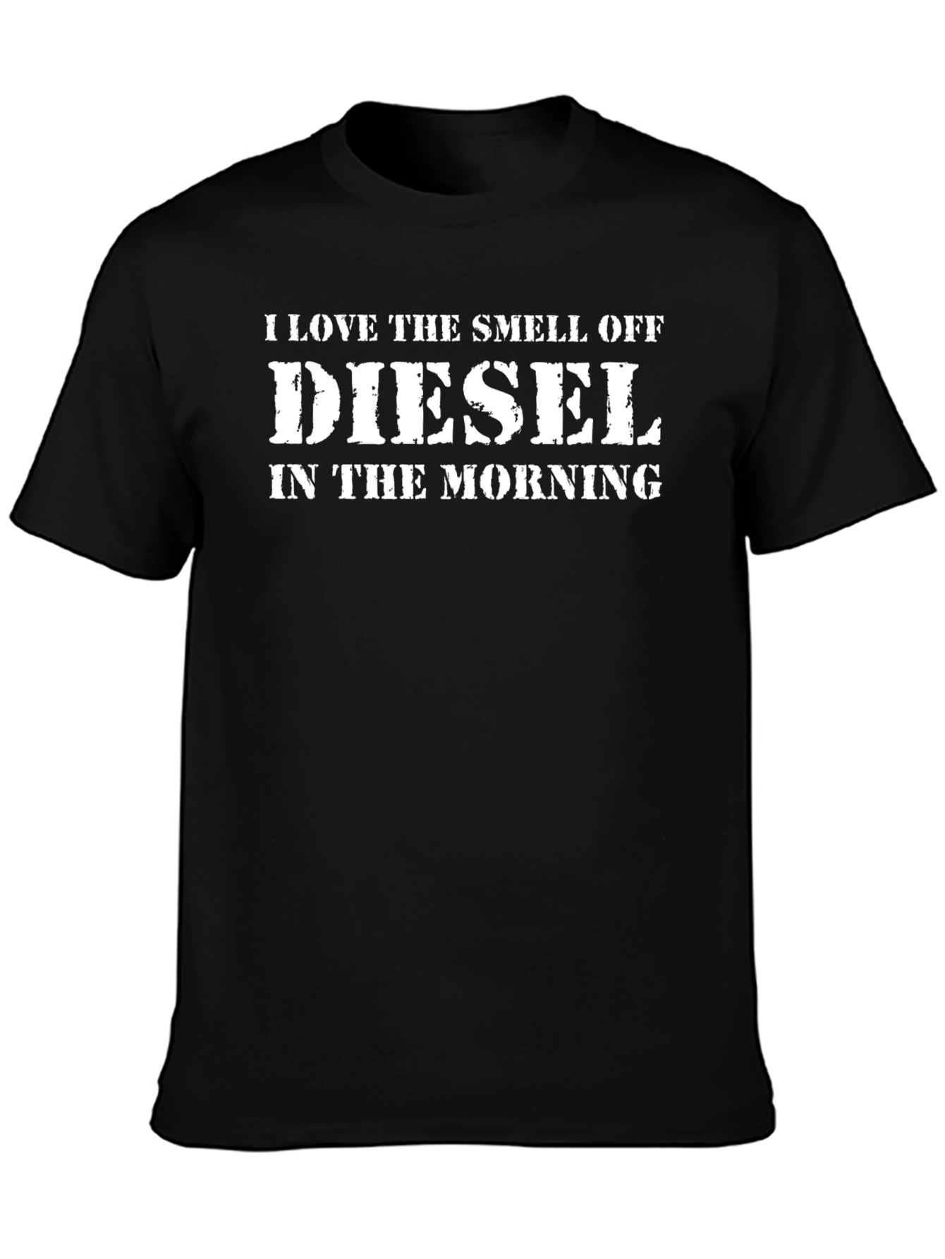 Black Diesel Smell T-Shirt - Morning Humor view 3
