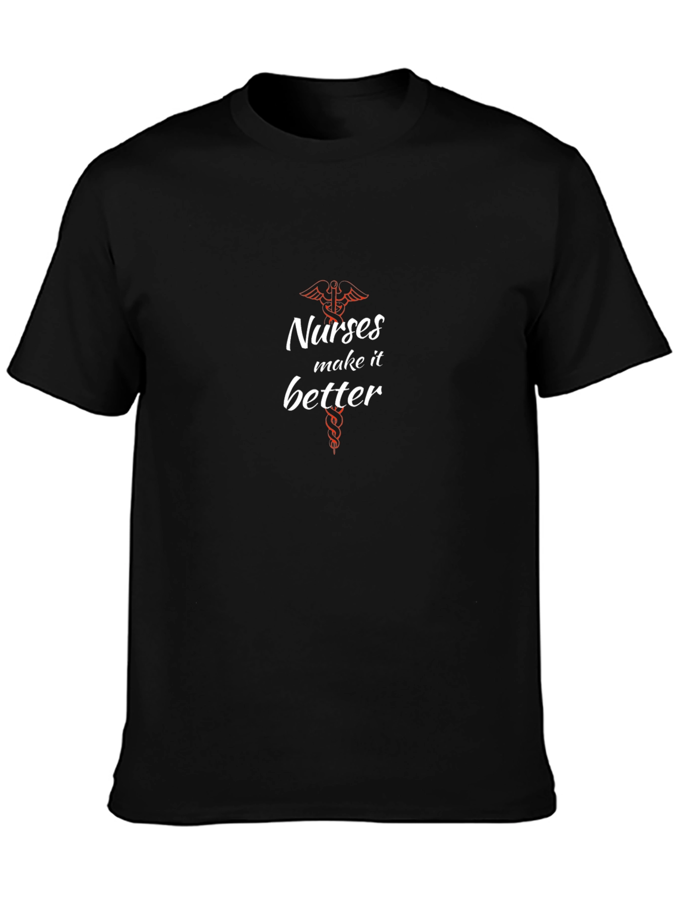 Black Nurses Make it Better T-Shirt - Black view 3