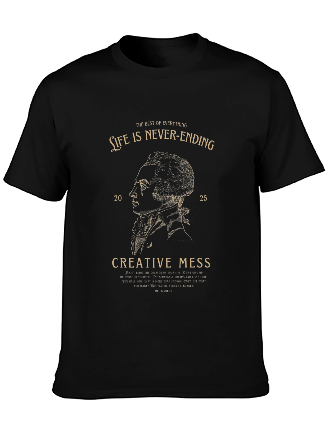 Black Life is Never-Ending Graphic Tee view 3