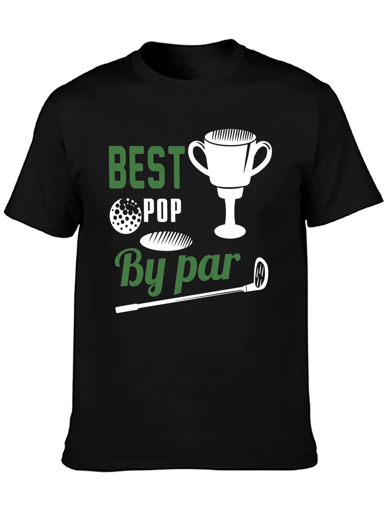 Black Best Pop By Par Golf T-Shirt view 3
