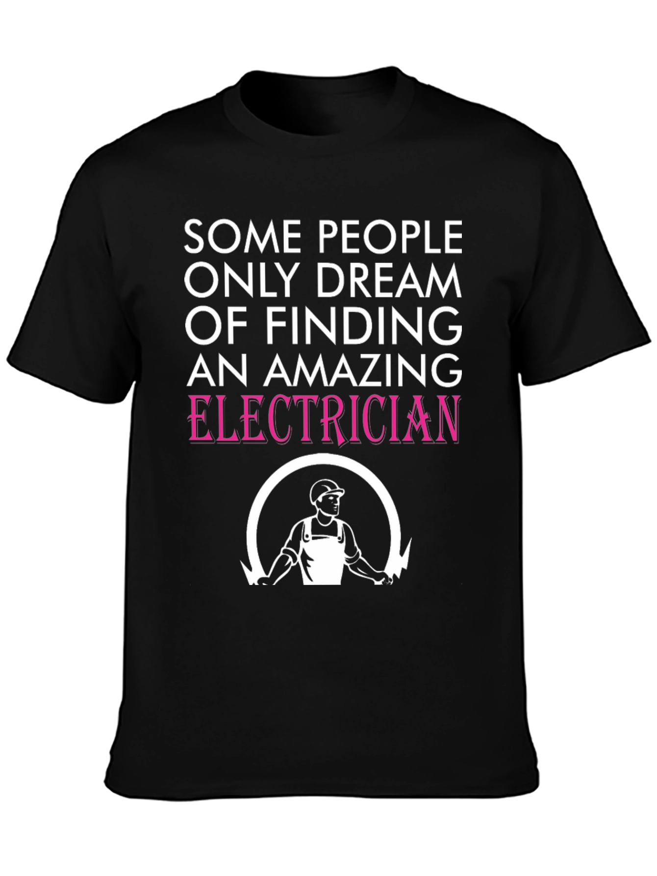 Black Amazing Electrician T-Shirt - Novelty Gift view 3