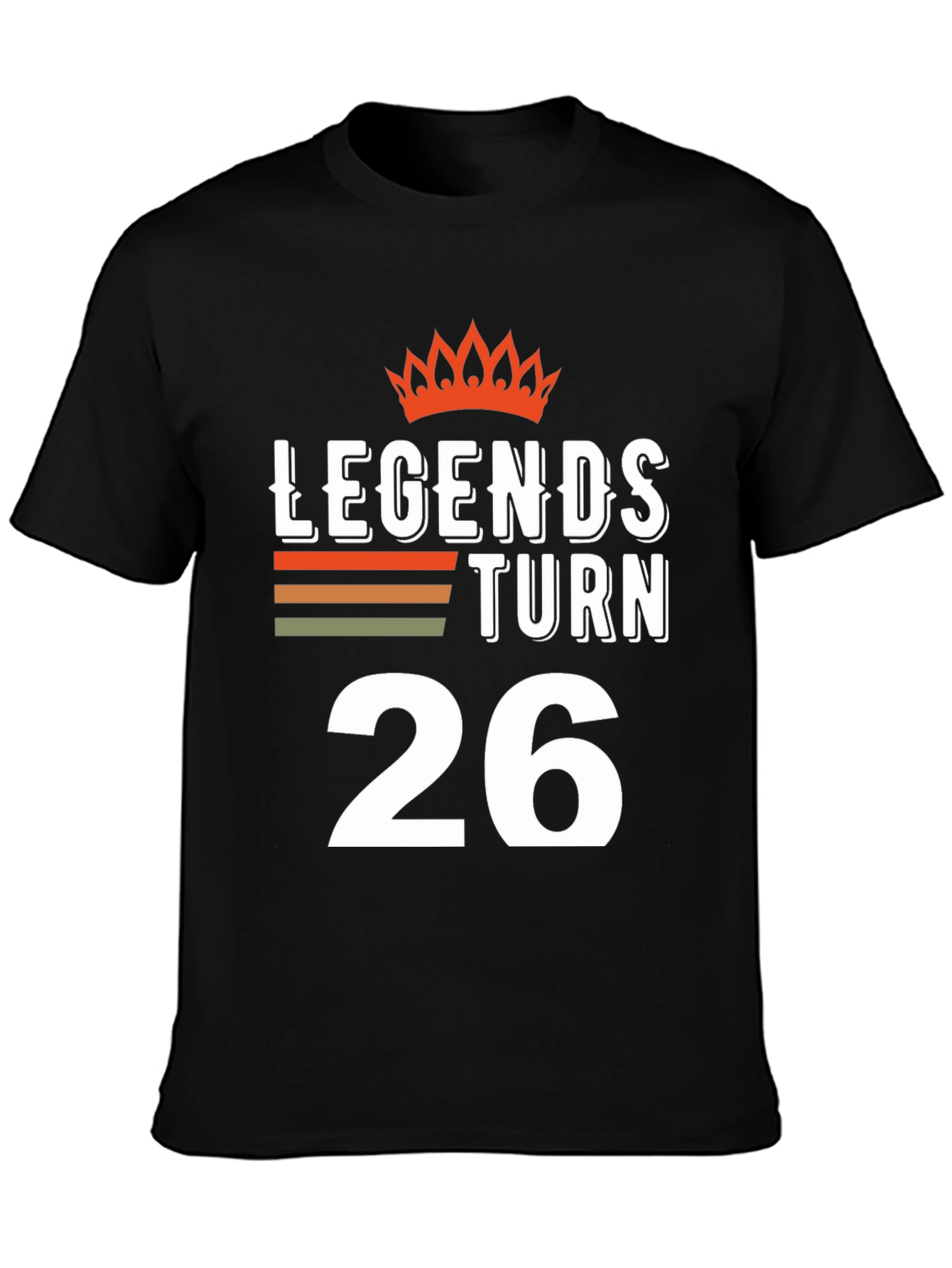 Black Legends Turn 26 Graphic T-Shirt view 3