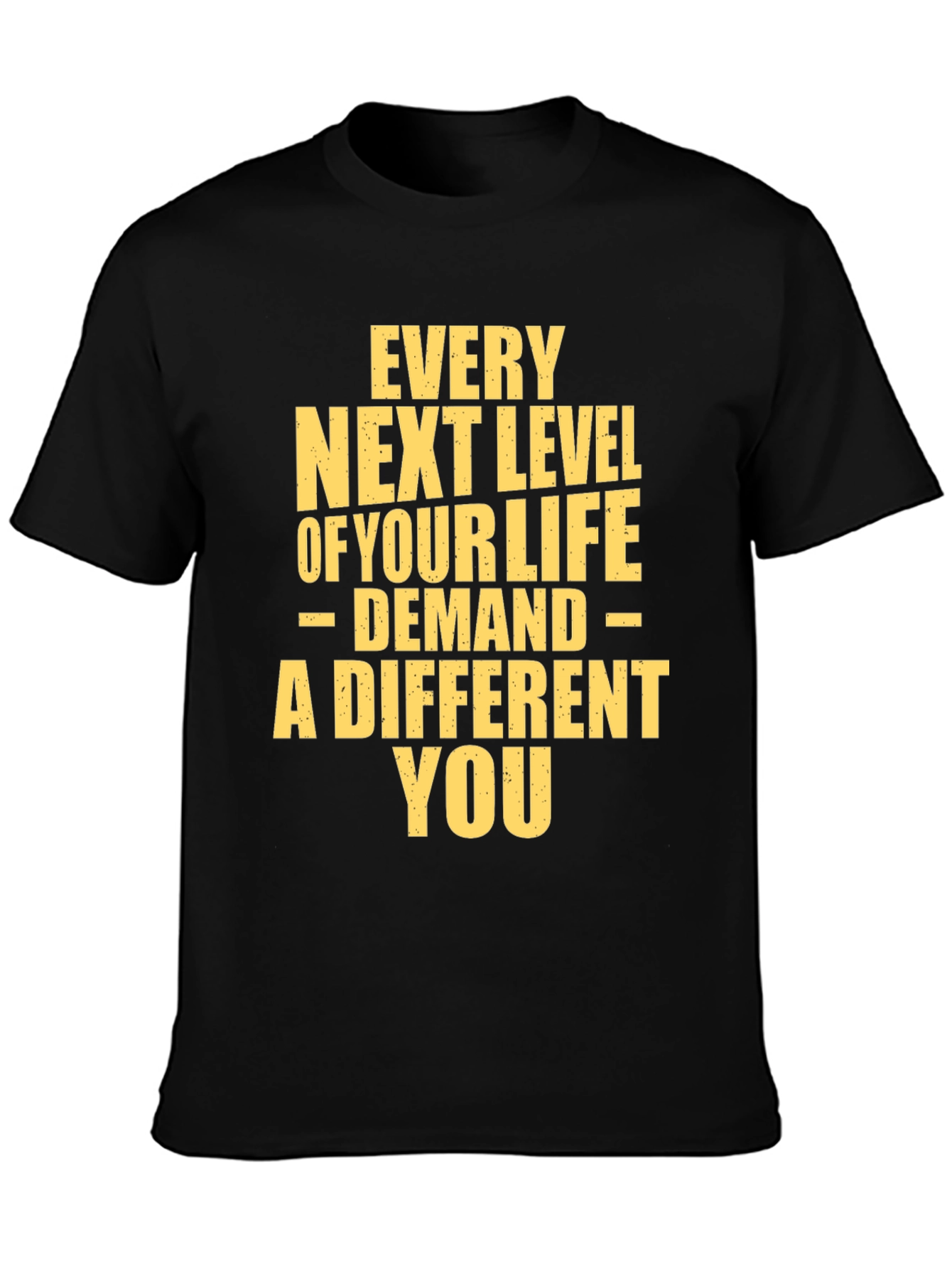 Black Motivational T-Shirt: Every Next Level view 3