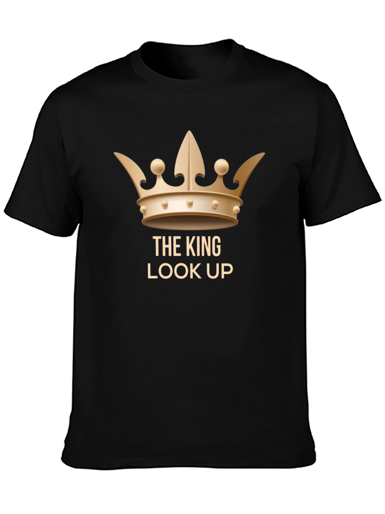 Black The King Look Up Black T-Shirt view 3