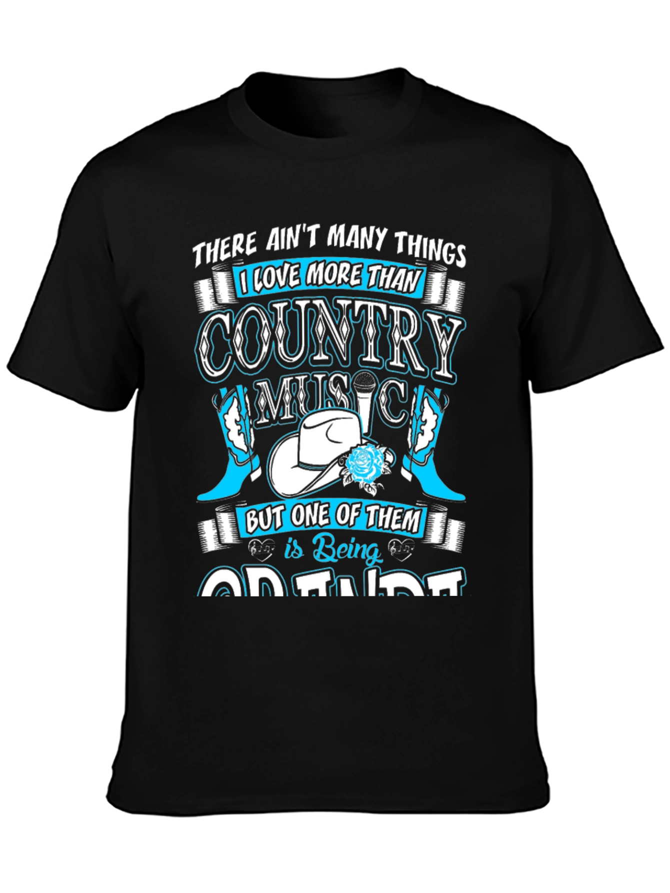 Black Country Music Lover T-Shirt view 3