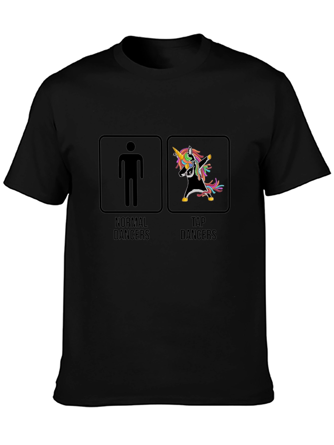 Black Normal vs Tap Dancers T-Shirt view 3
