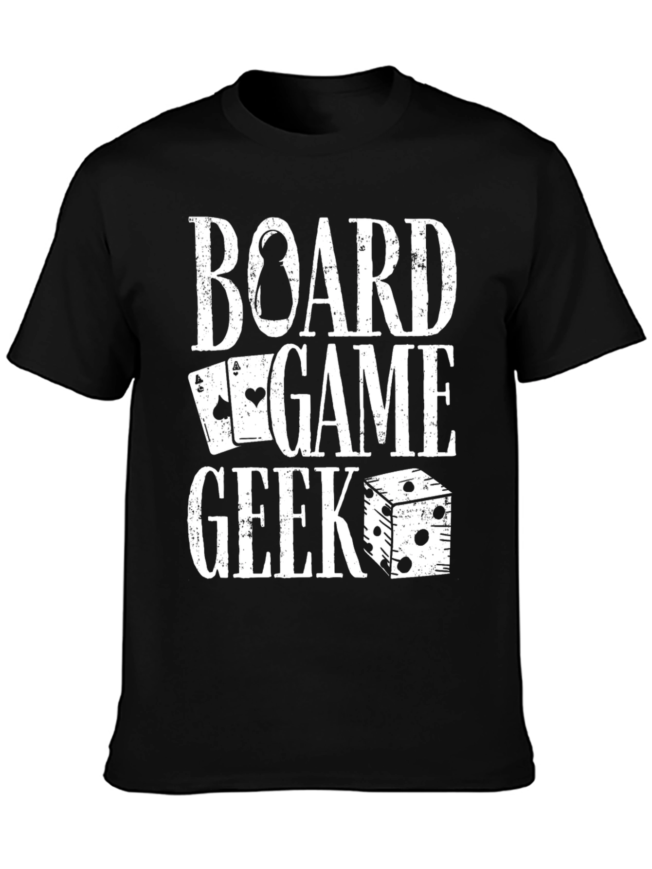 Black Board Game Geek T-Shirt view 3