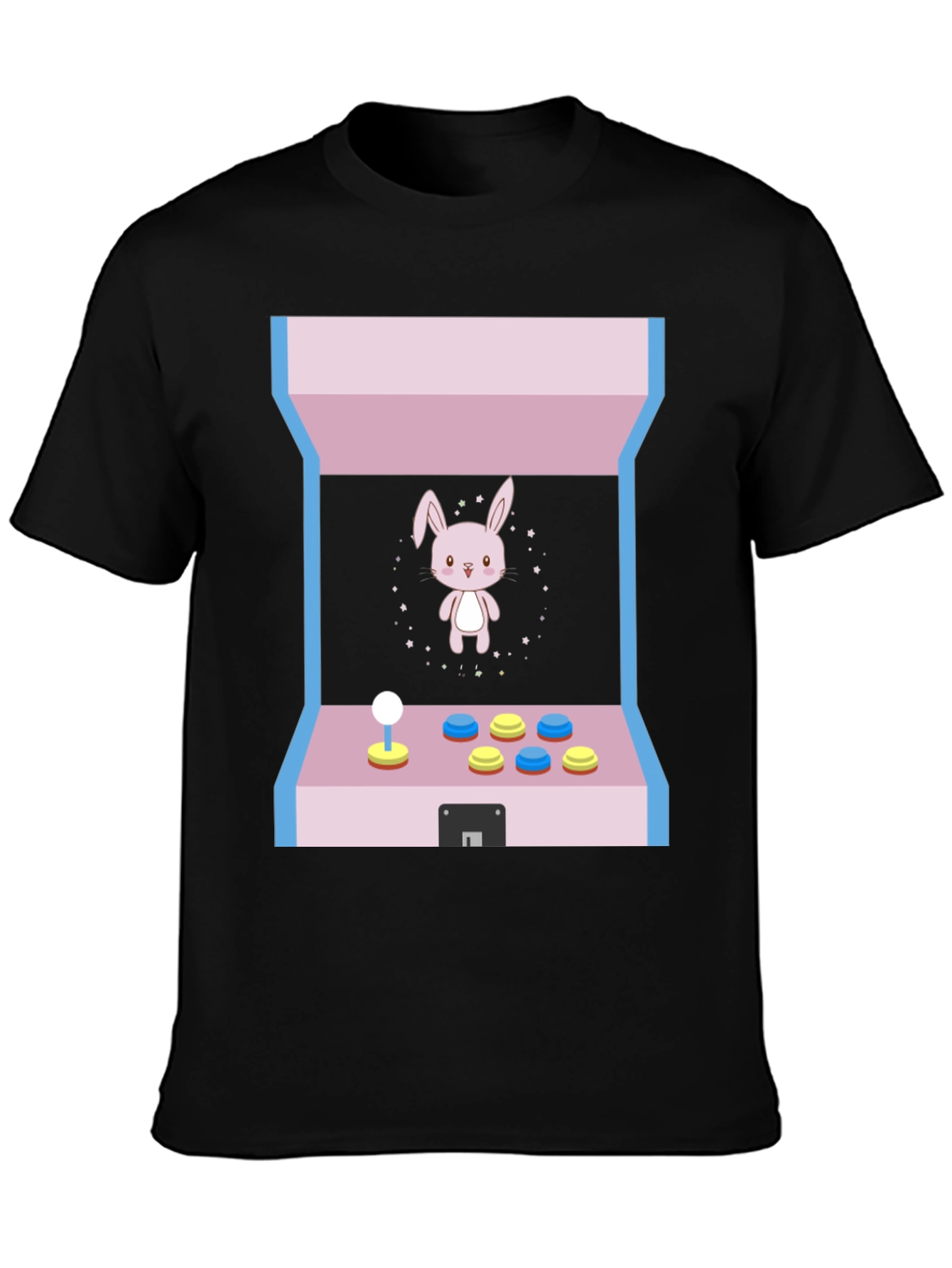 Black Arcade Bunny T-Shirt view 3