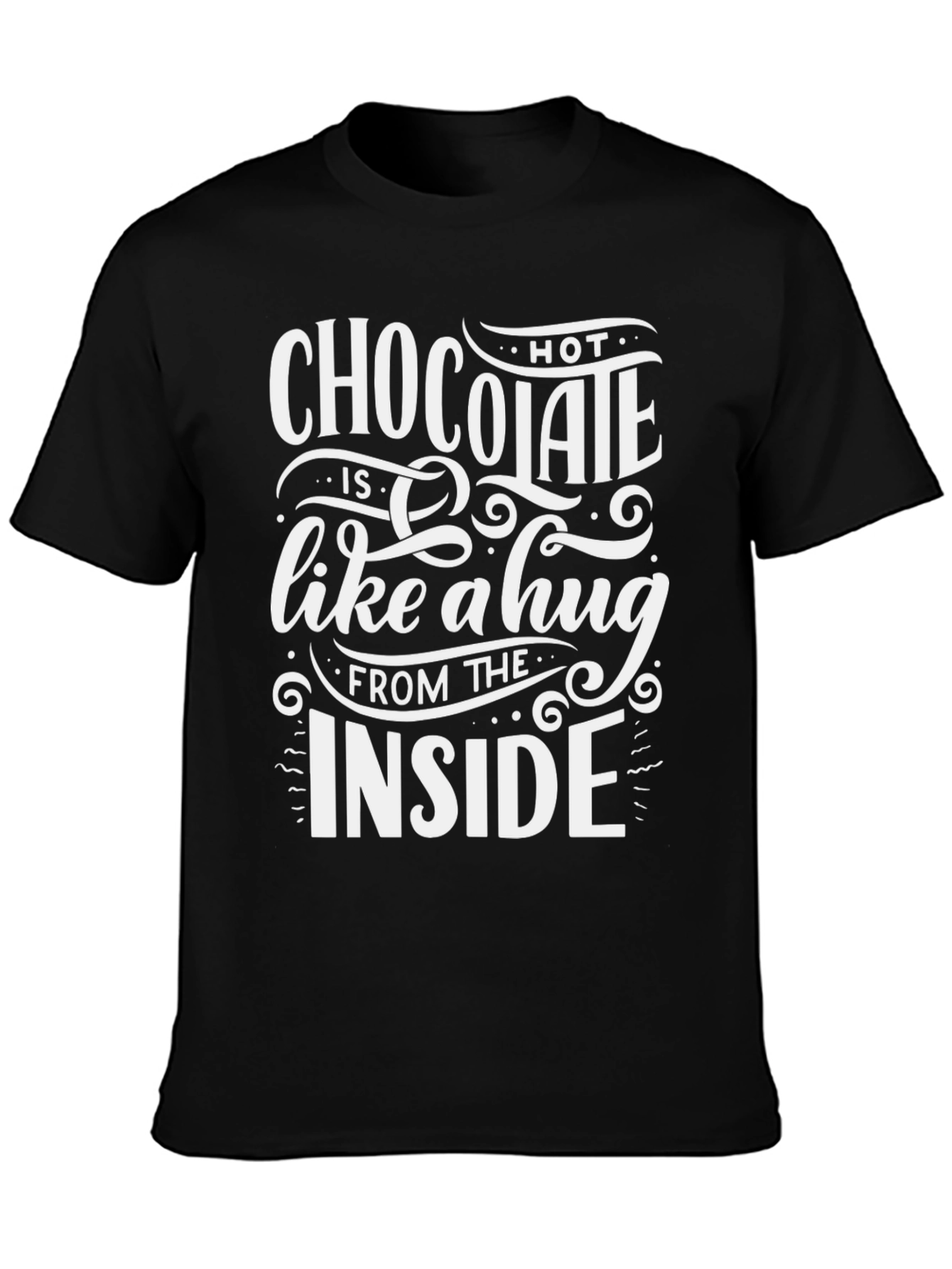 Black Hot Chocolate Hug Graphic Tee view 3